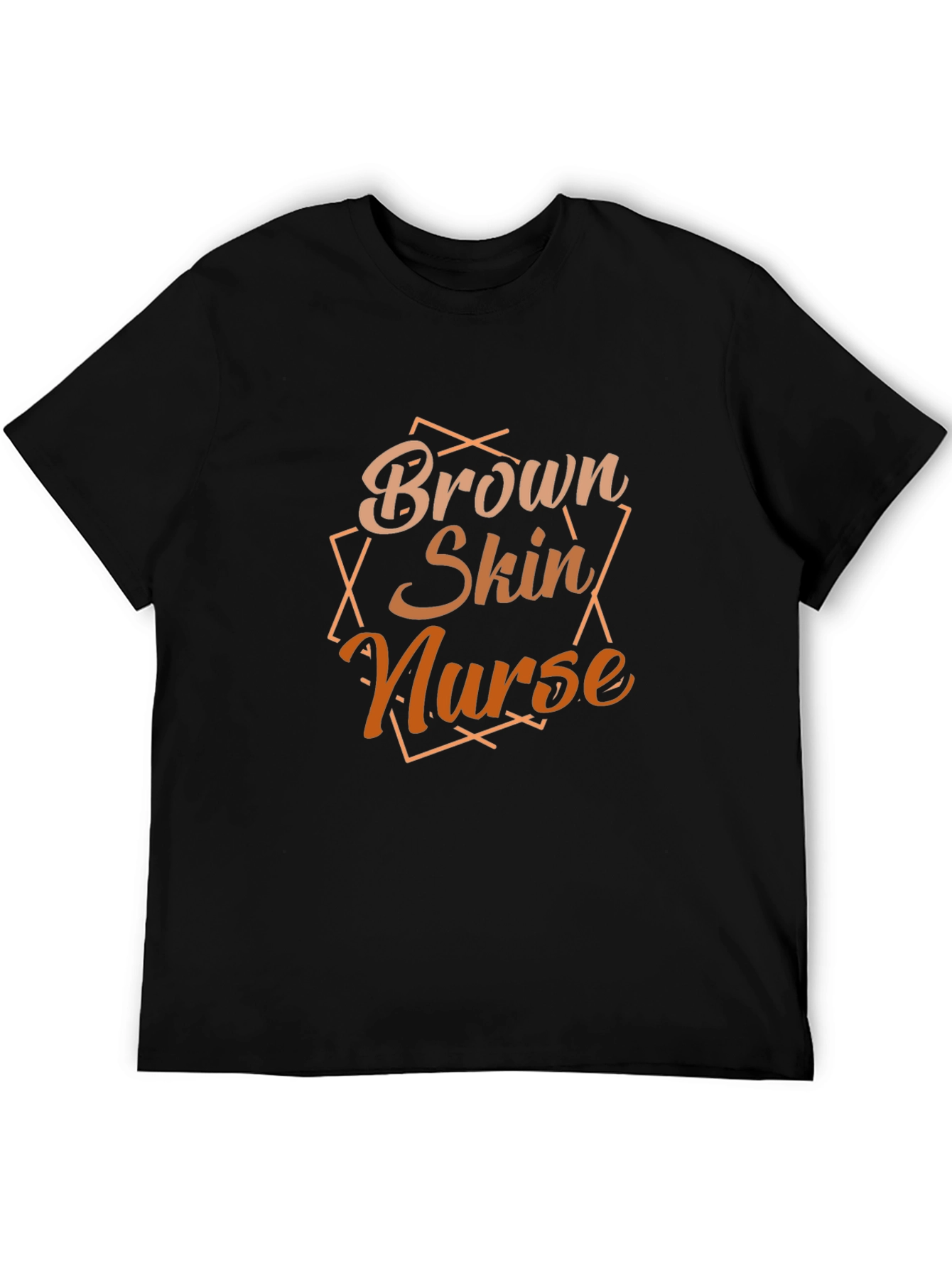 Brown Skin Nurse Graphic T-Shirt