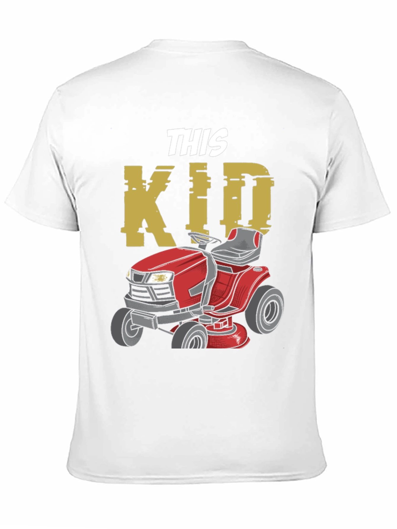 This Kid Lawn Mower T-Shirt - Black Graphic Tee