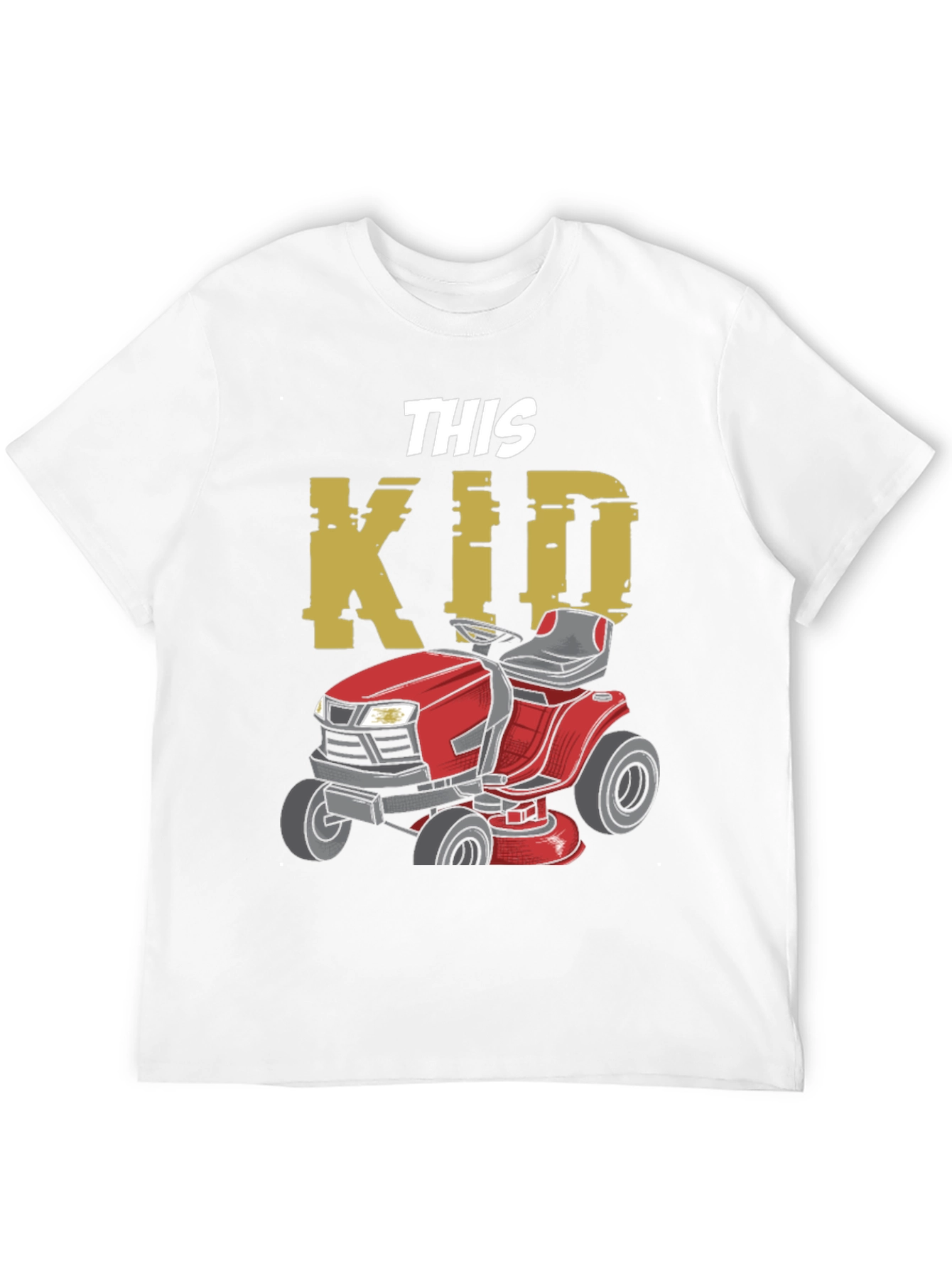 This Kid Lawn Mower T-Shirt - Black Graphic Tee