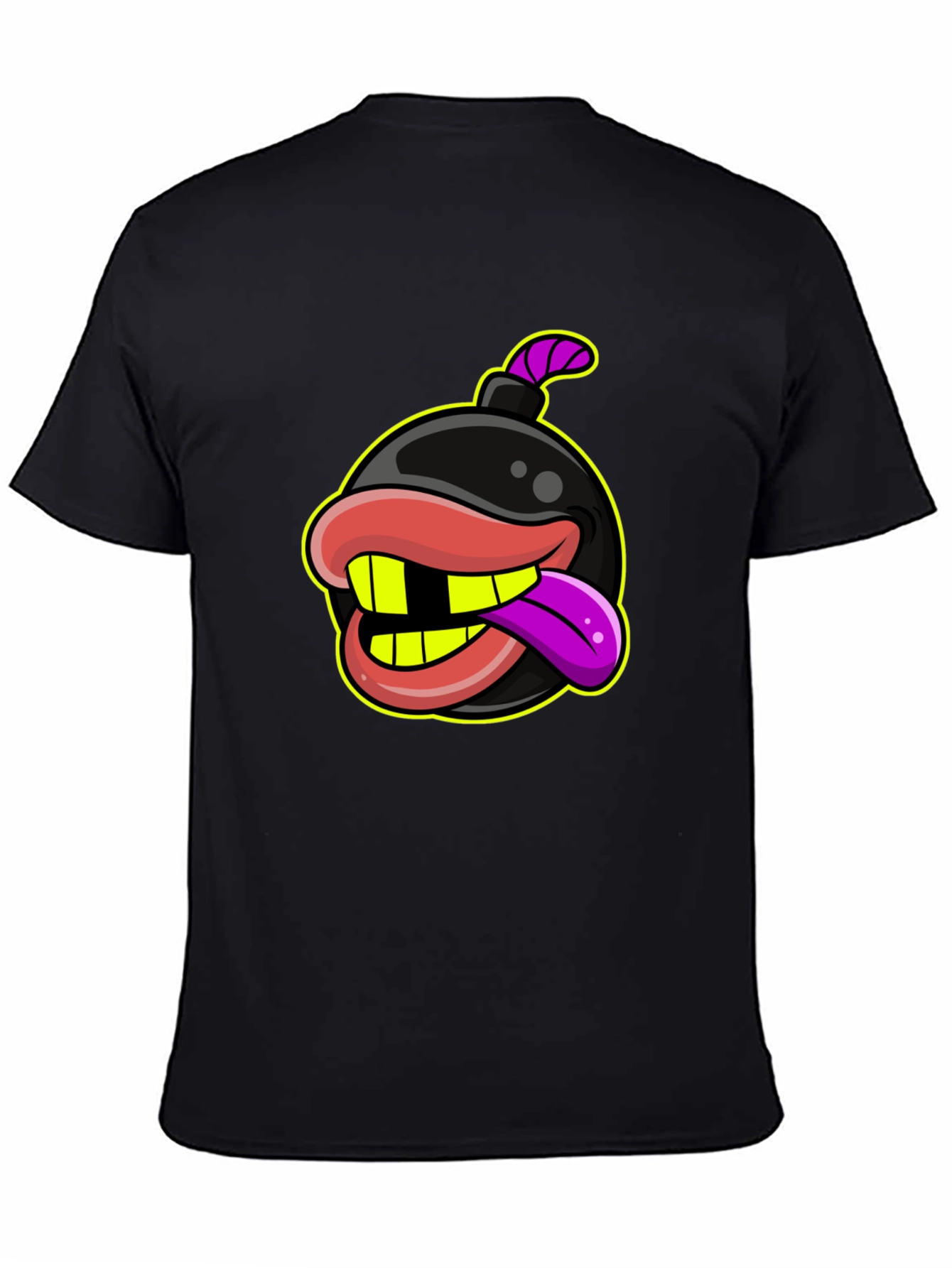 Bomb with Mouth Funny Graphic T-Shirt