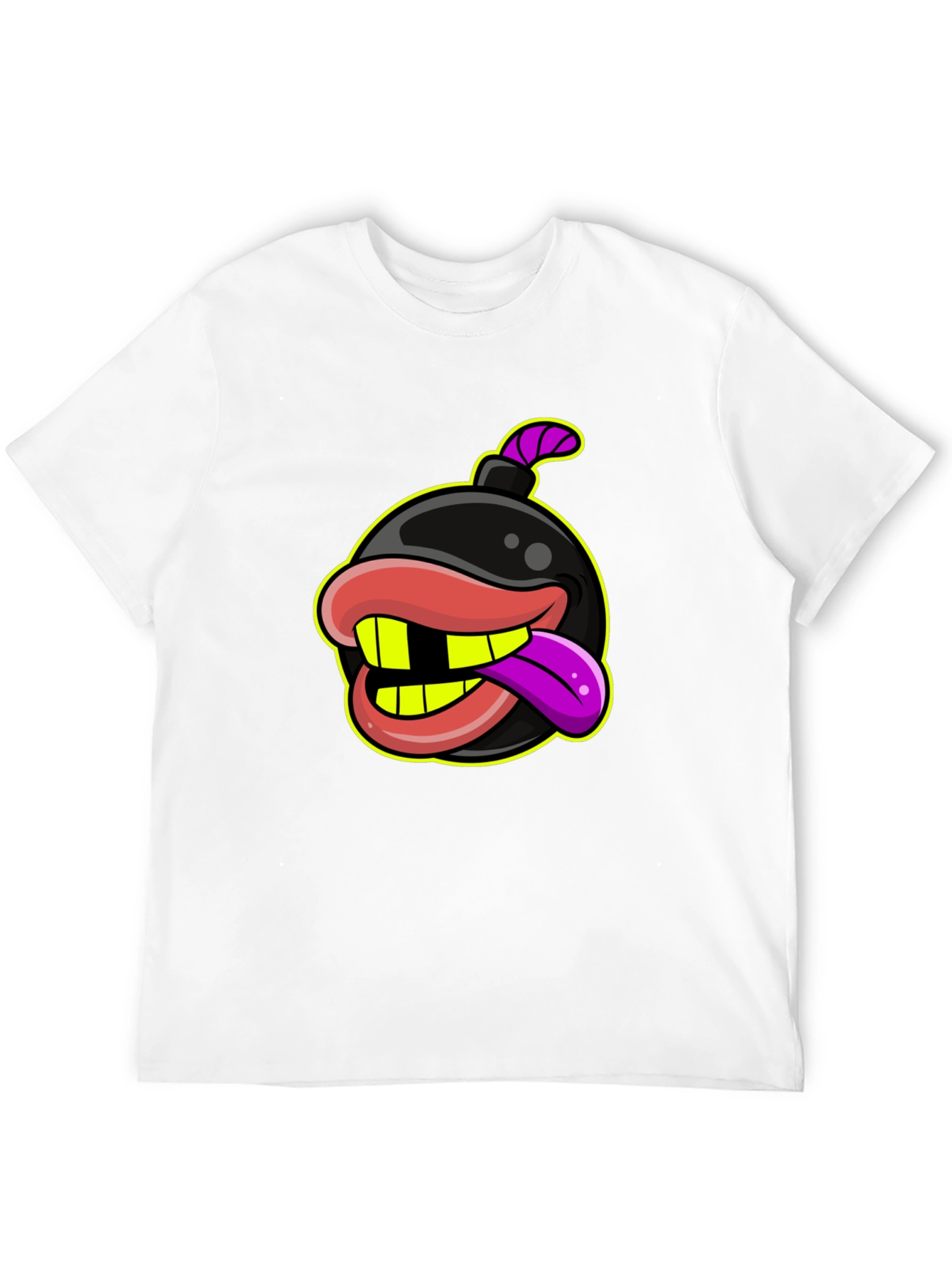 Bomb with Mouth Funny Graphic T-Shirt