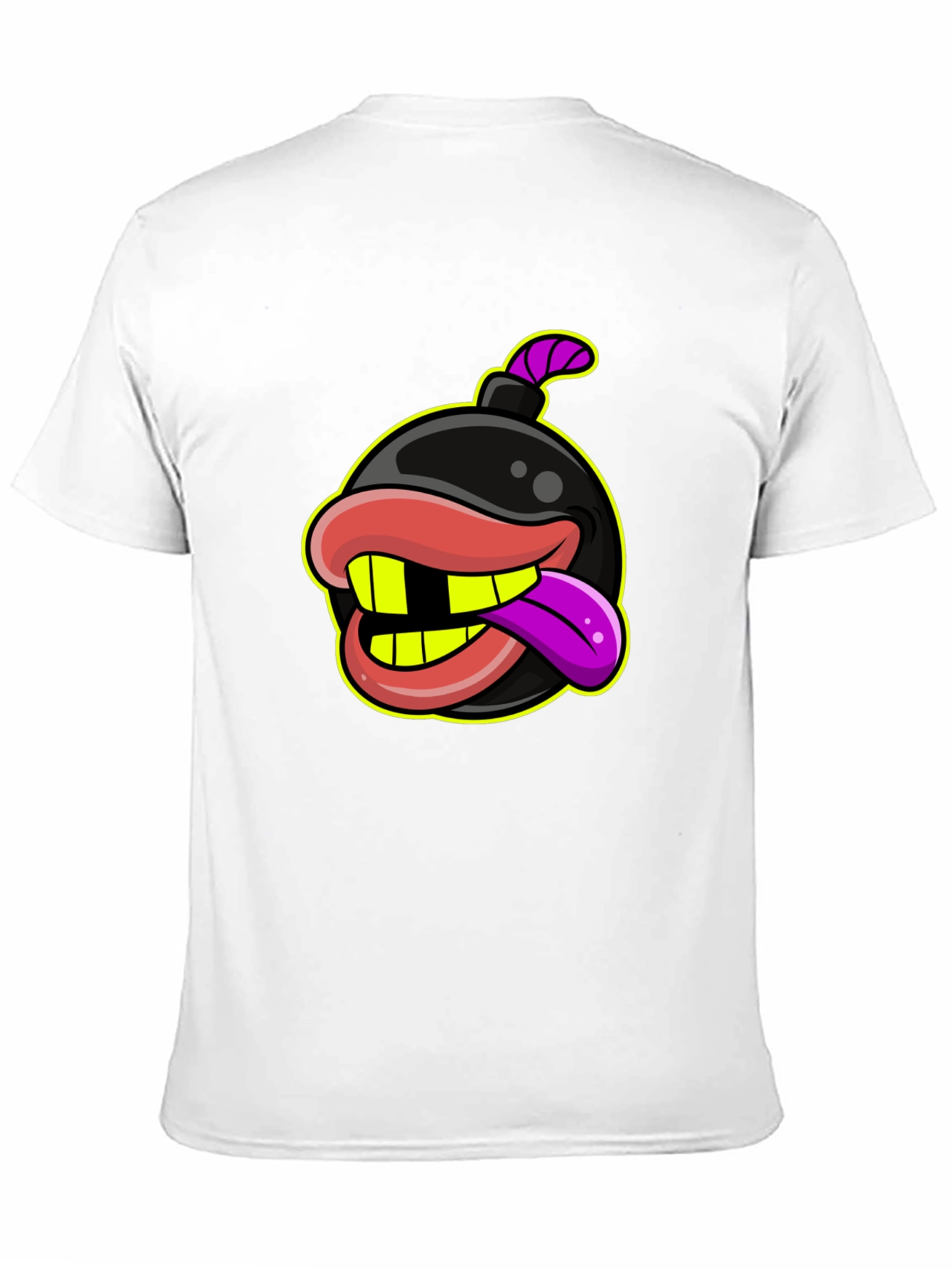 Bomb with Mouth Funny Graphic T-Shirt