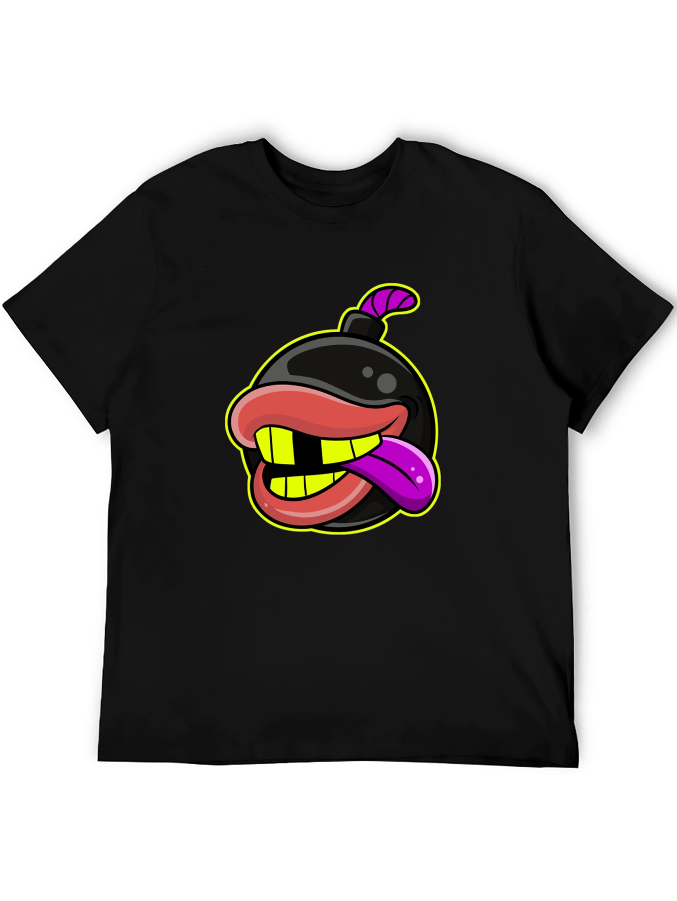 Bomb with Mouth Funny Graphic T-Shirt