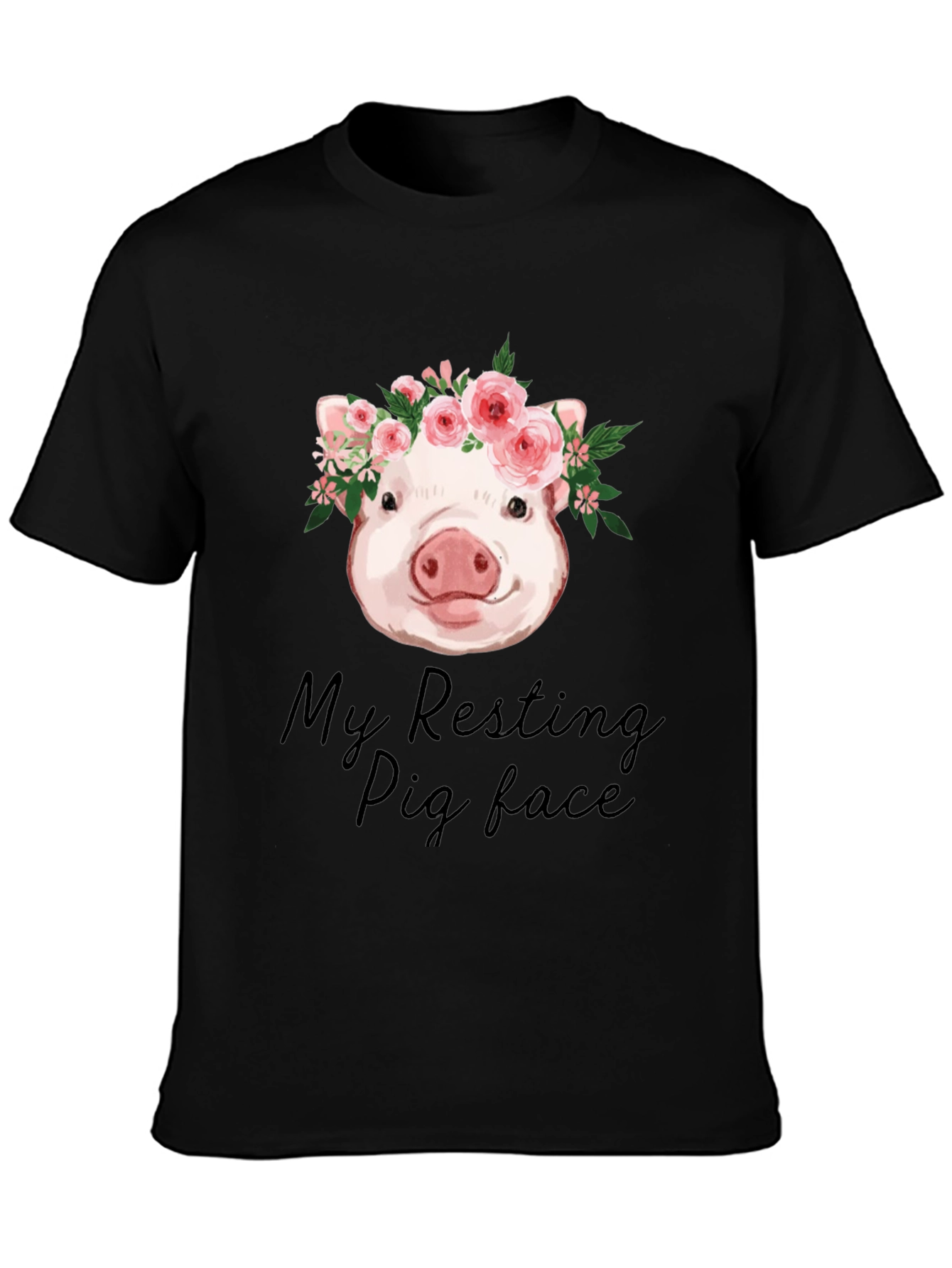 Resting Pig Face Graphic Tee