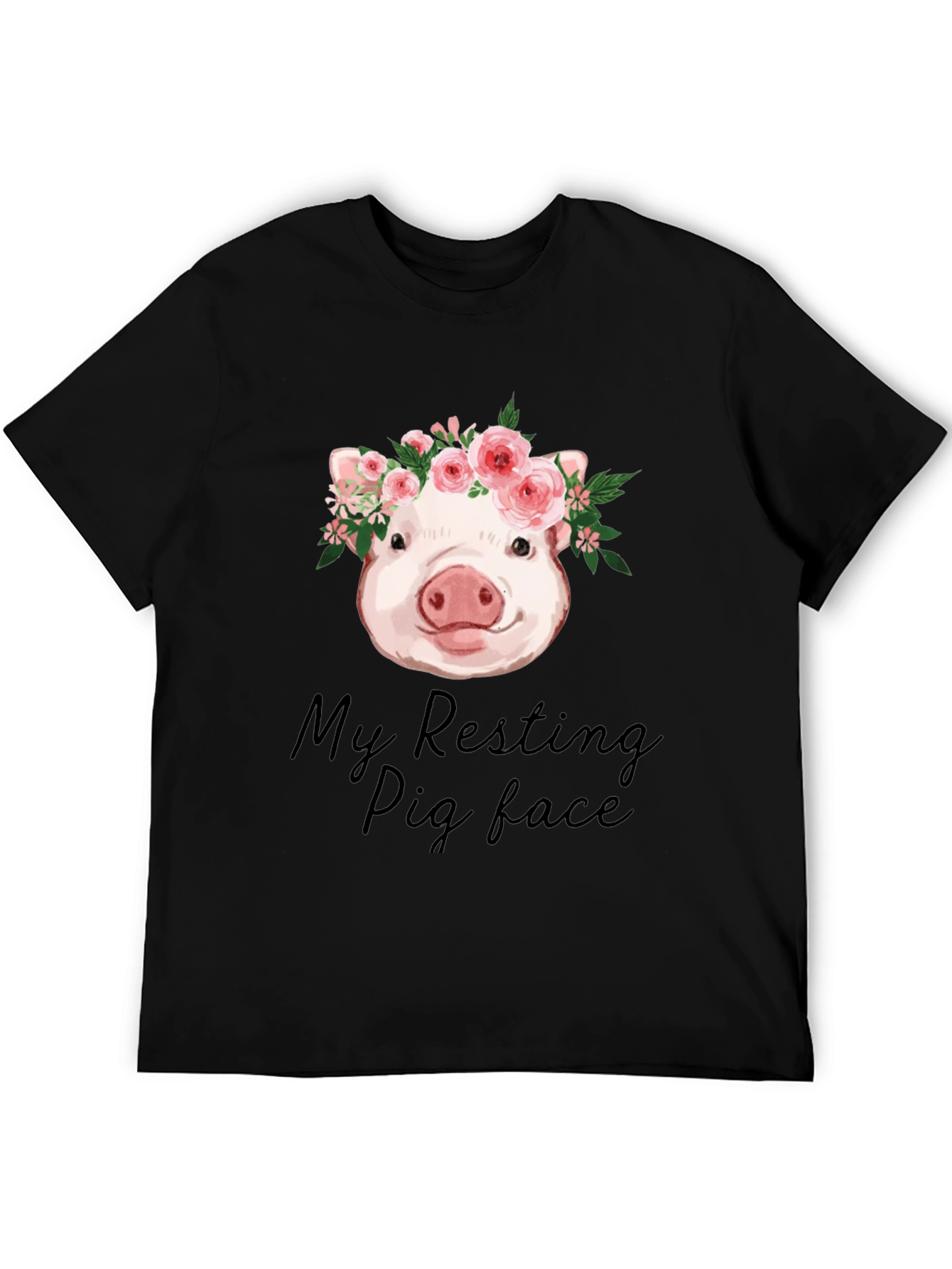 Resting Pig Face Graphic Tee