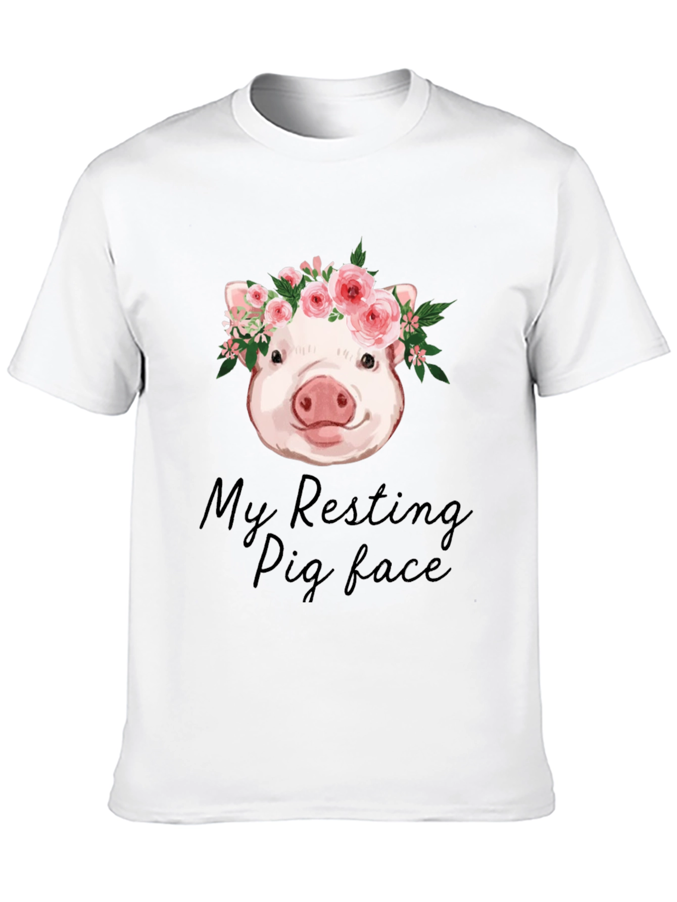 Resting Pig Face Graphic Tee