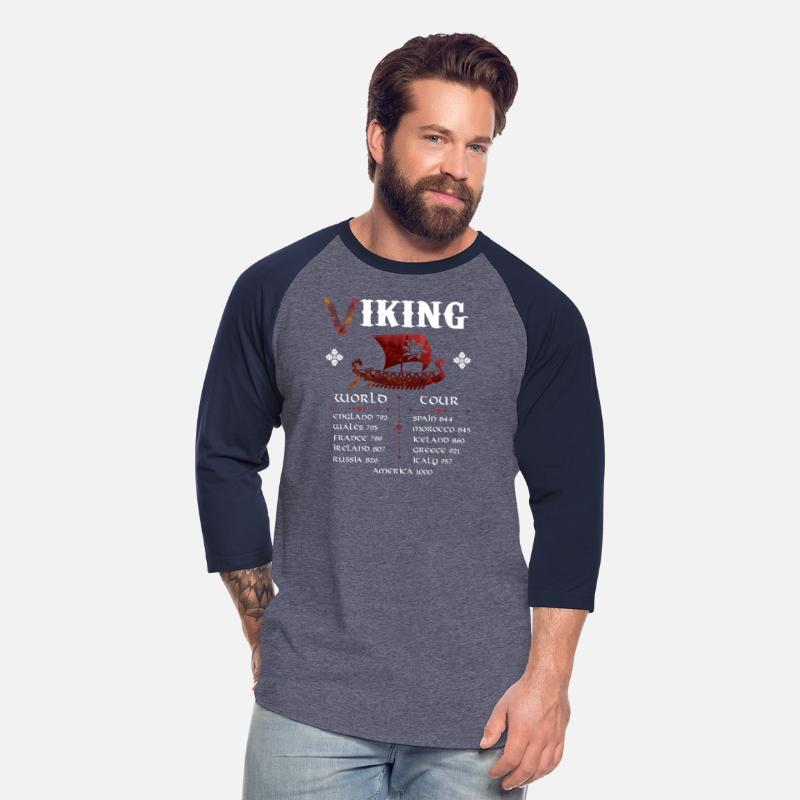Vikings Dragon Ship VEGVISIR Runes T-Shirt