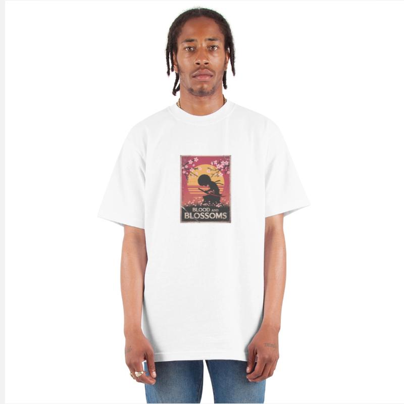 Vintage Afro Samurai Warrior - Blood And Blossoms