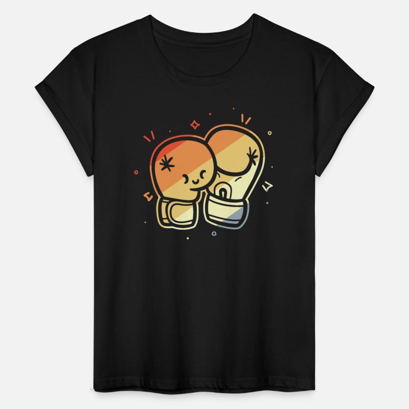 Vintage Boxing Gloves Comic Style