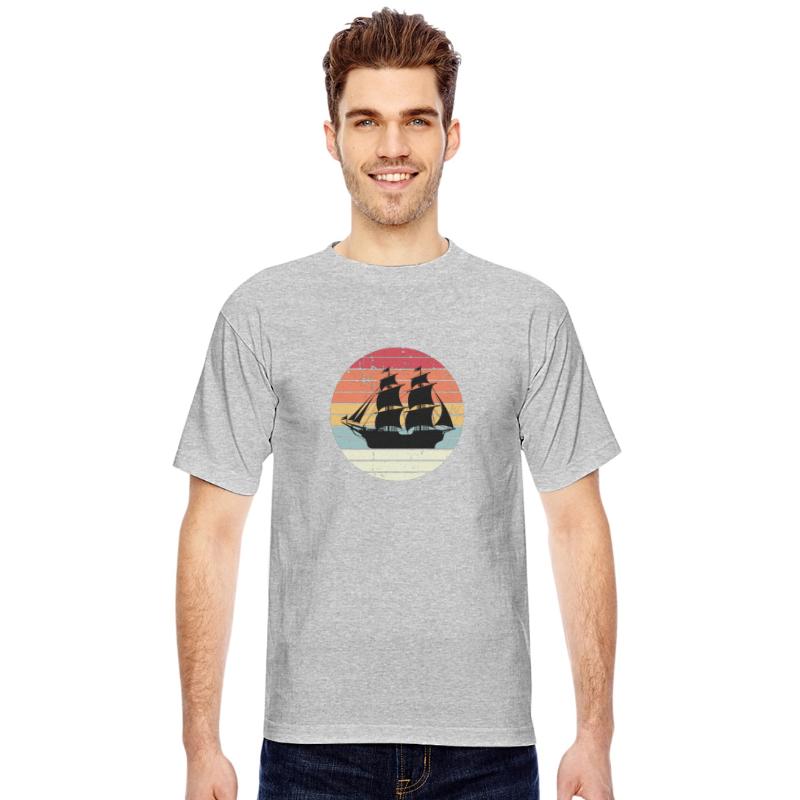 Vintage Pirate Ship Retro Nautical Boat Captain