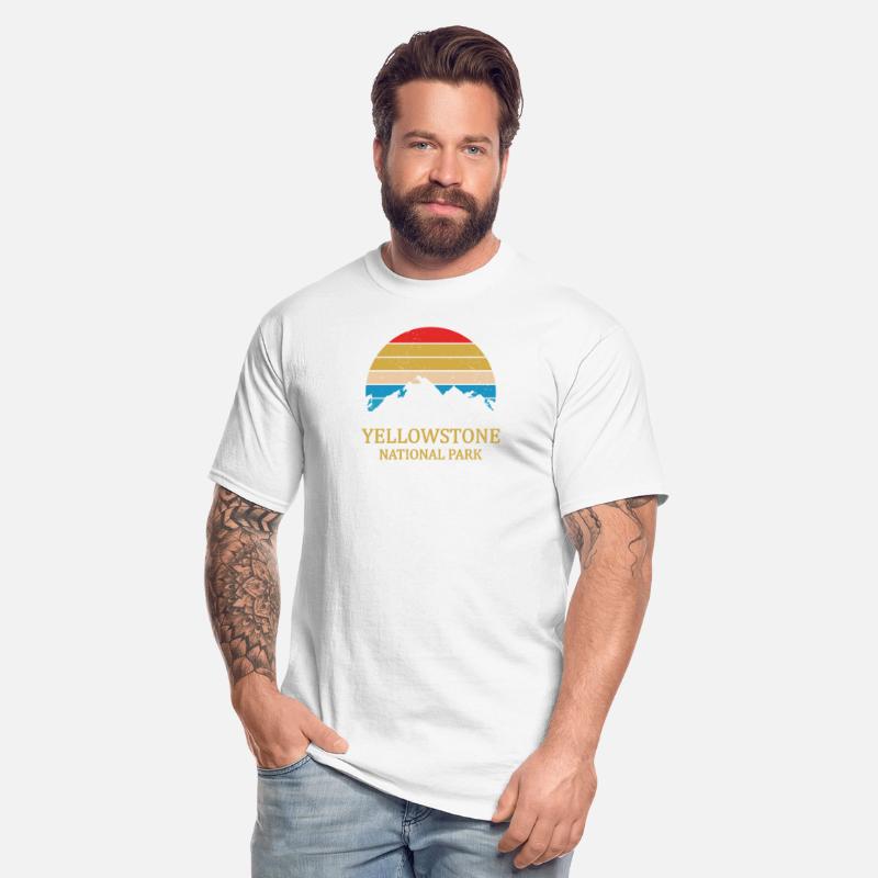 Vintage Retro Yellowstone National Park