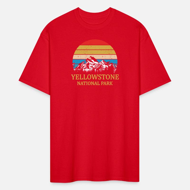 Vintage Retro Yellowstone National Park