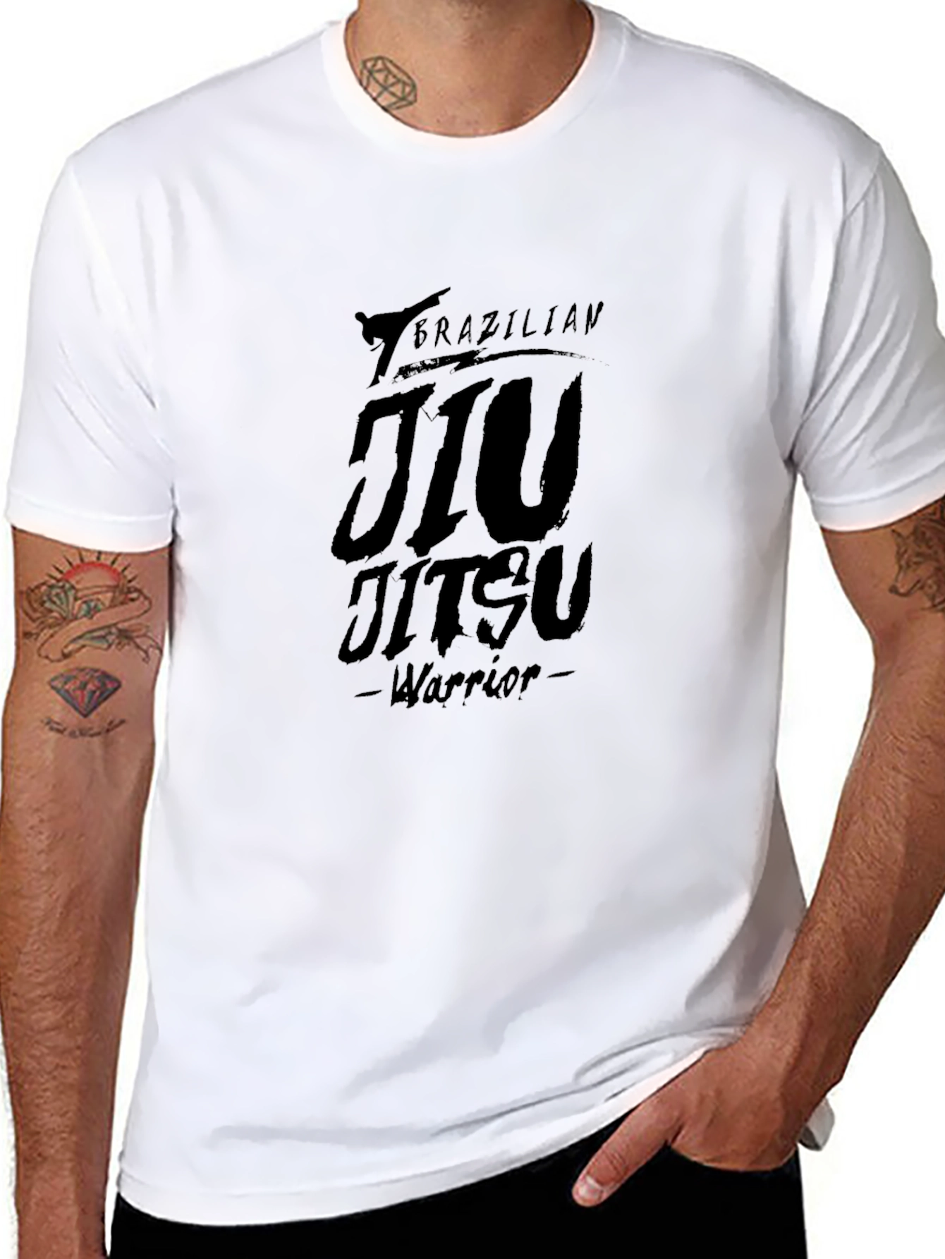 Brazilian Jiu Jitsu Warrior Graphic T-Shirt