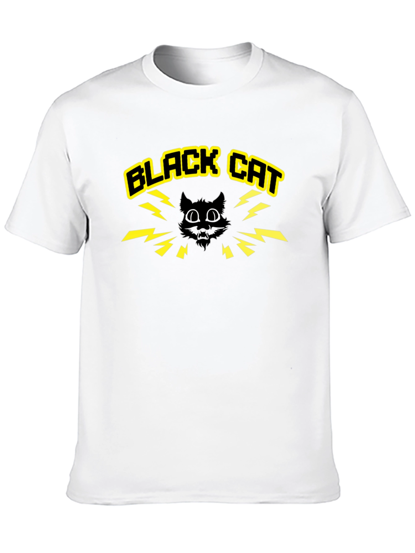 Black Cat Graphic Tee - Bold Style