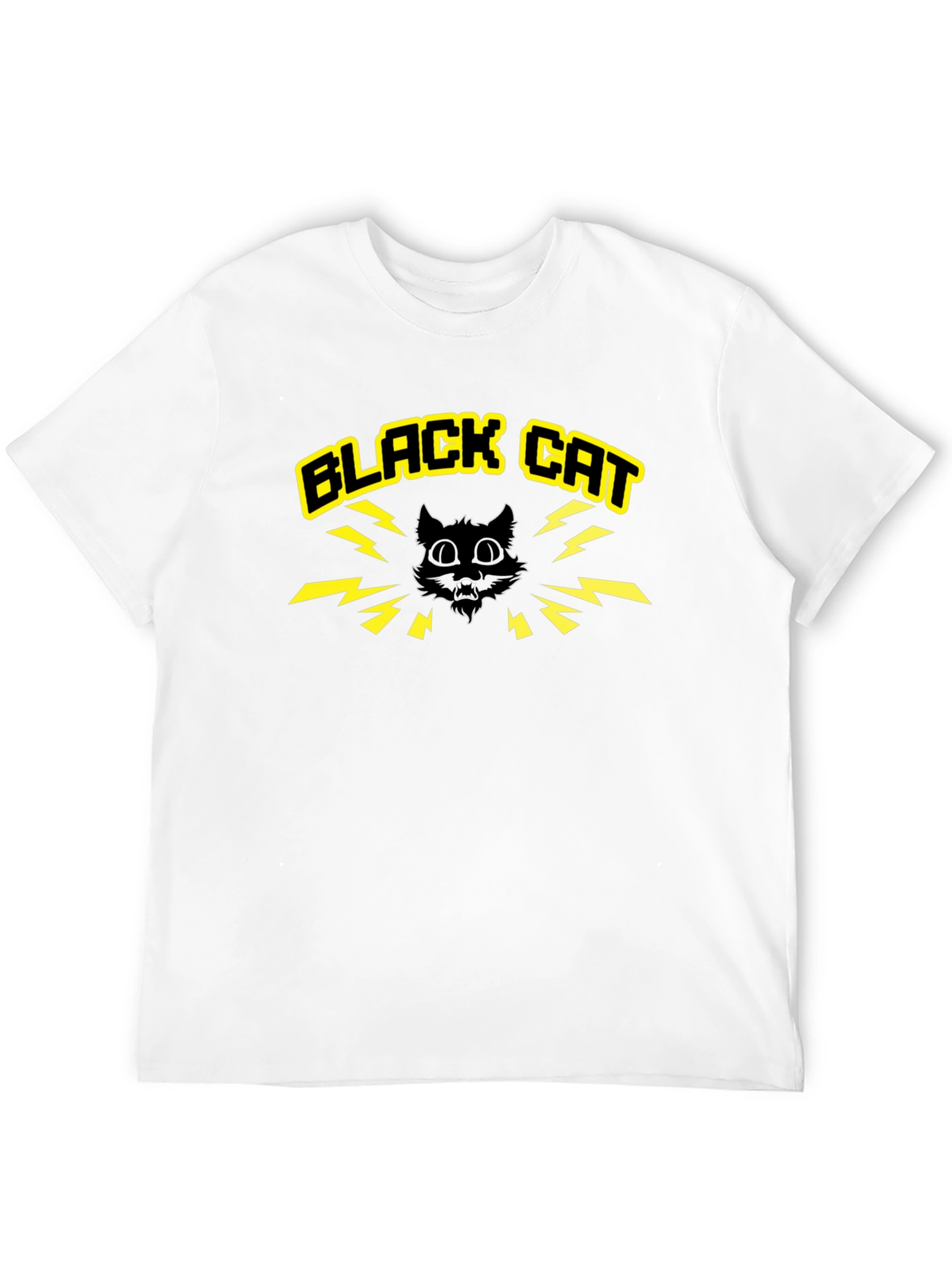 Black Cat Graphic Tee - Bold Style