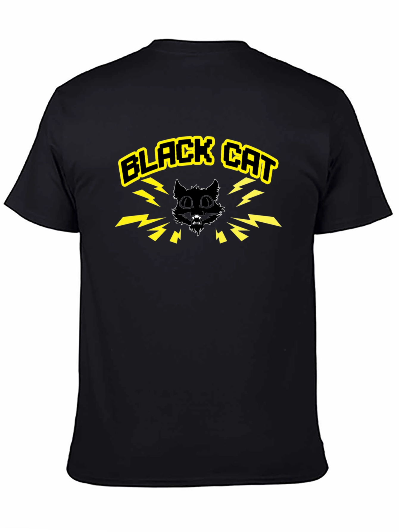 Black Cat Graphic Tee - Bold Style