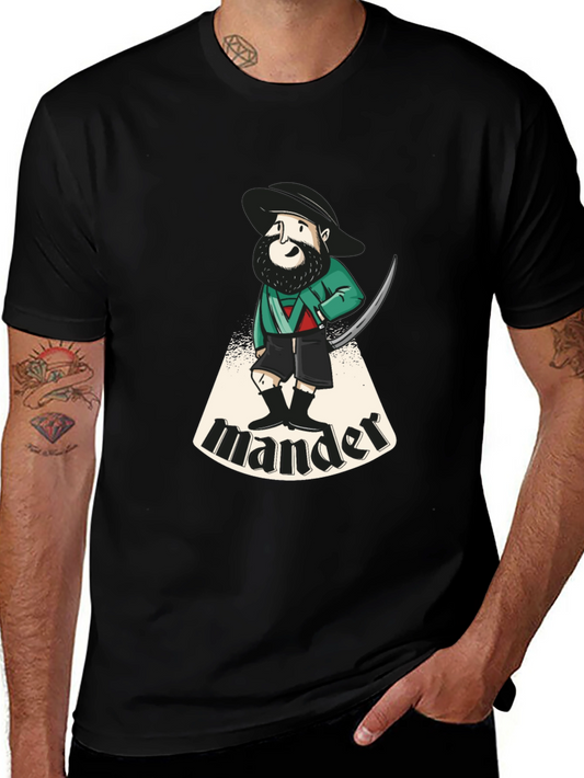 Cartoon Mander Graphic T-Shirt