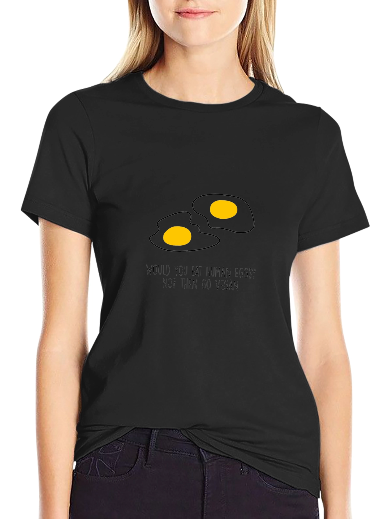 Vegan Egg T-Shirt - Eat Human Eggs? Go Vegan!