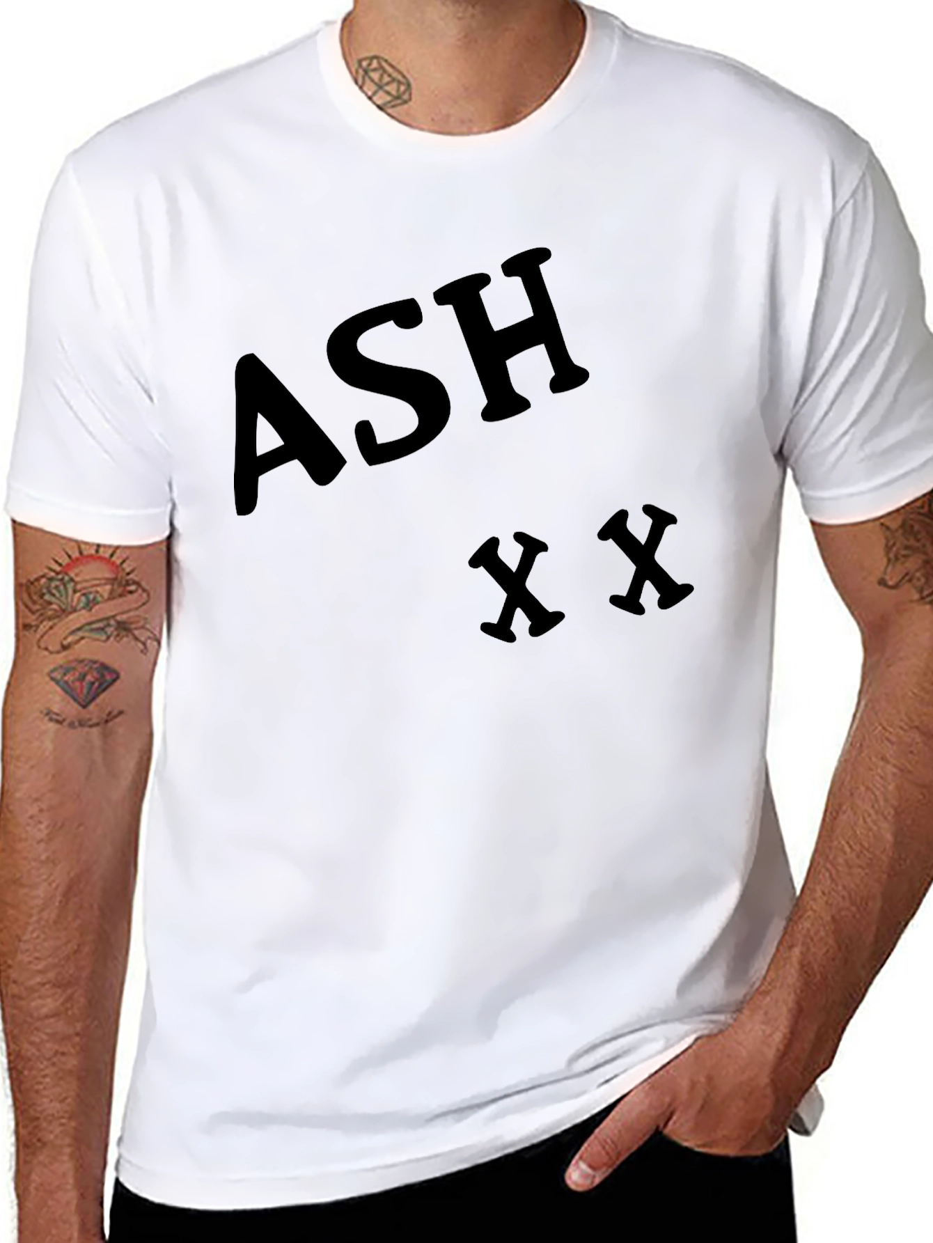 ASH XX Black Graphic Tee - Casual & Cool