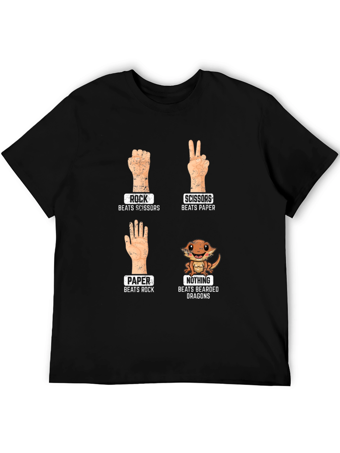Rock Paper Scissors Bearded Dragon T-Shirt