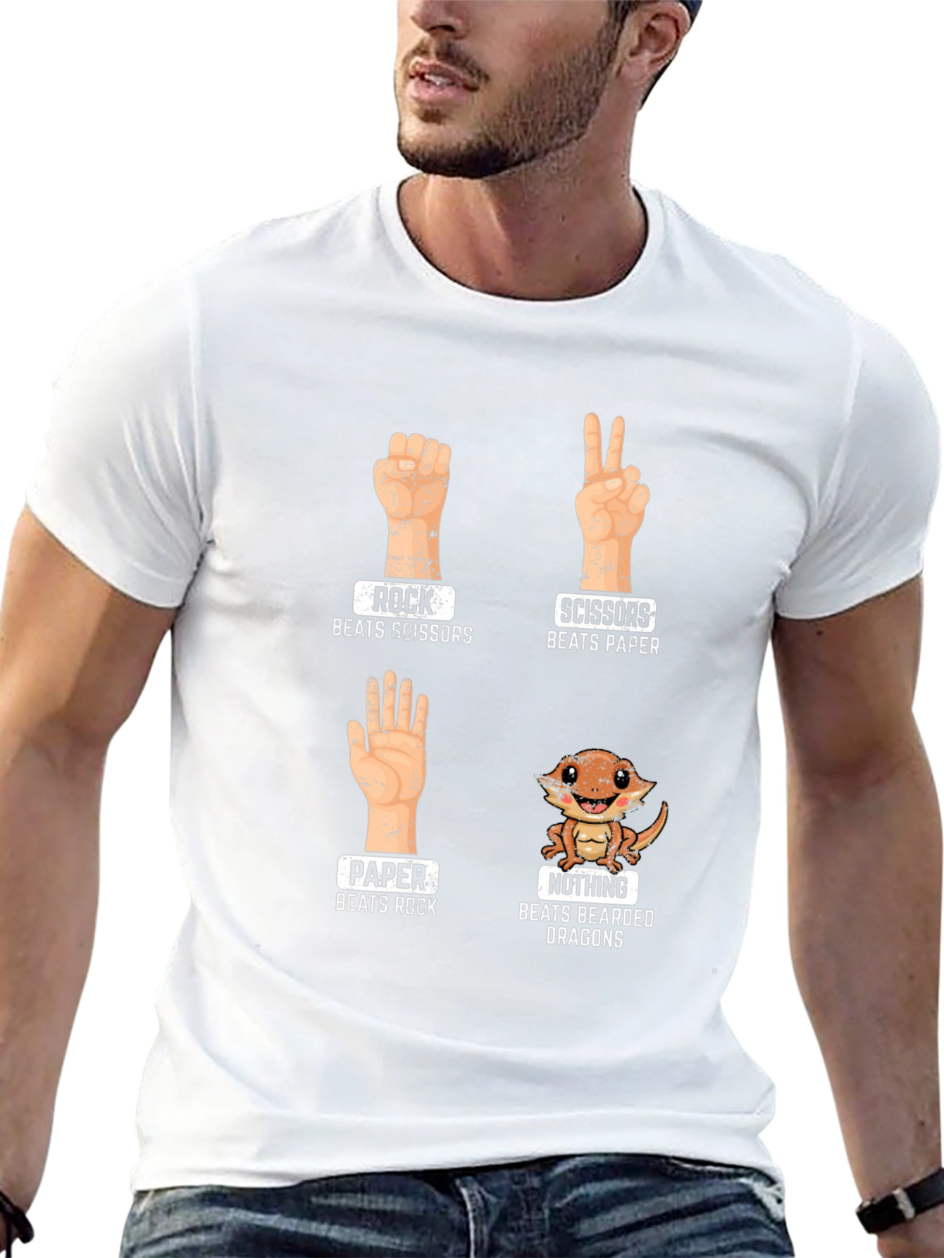 Rock Paper Scissors Bearded Dragon T-Shirt