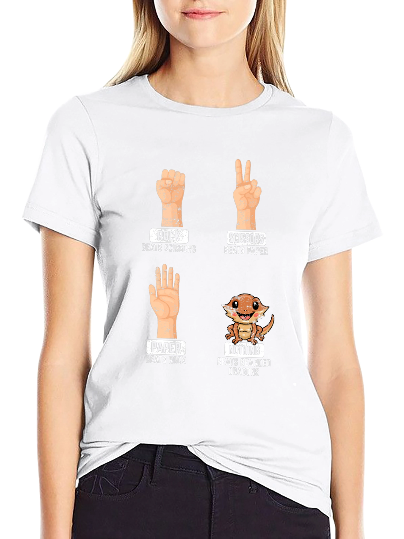Rock Paper Scissors Bearded Dragon T-Shirt