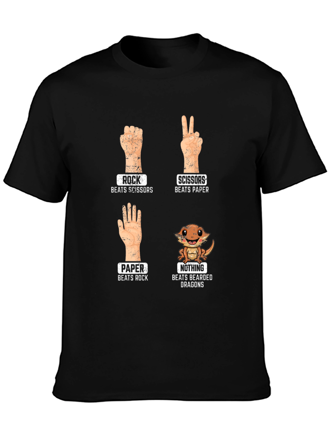 Rock Paper Scissors Bearded Dragon T-Shirt