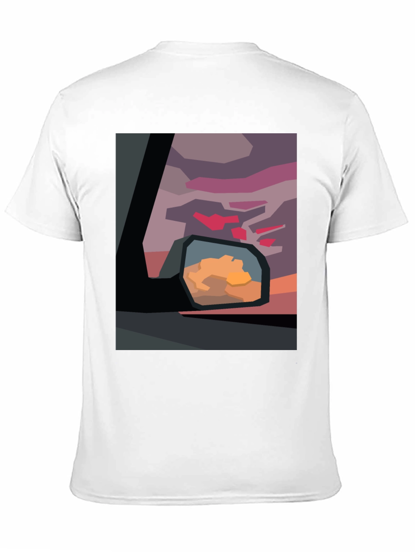 Abstract Sunset Graphic Tee - Modern Art Shirt