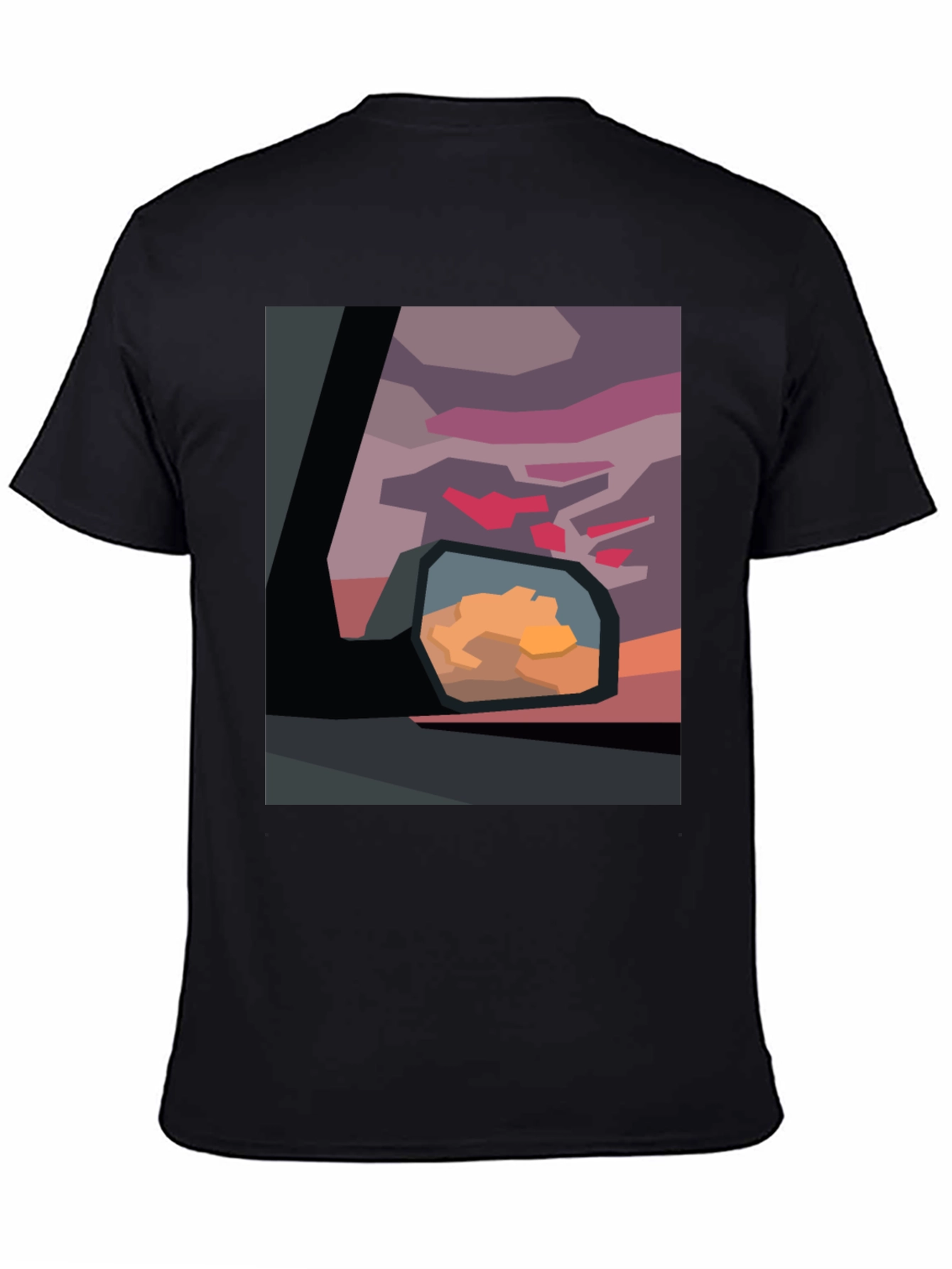 Abstract Sunset Graphic Tee - Modern Art Shirt