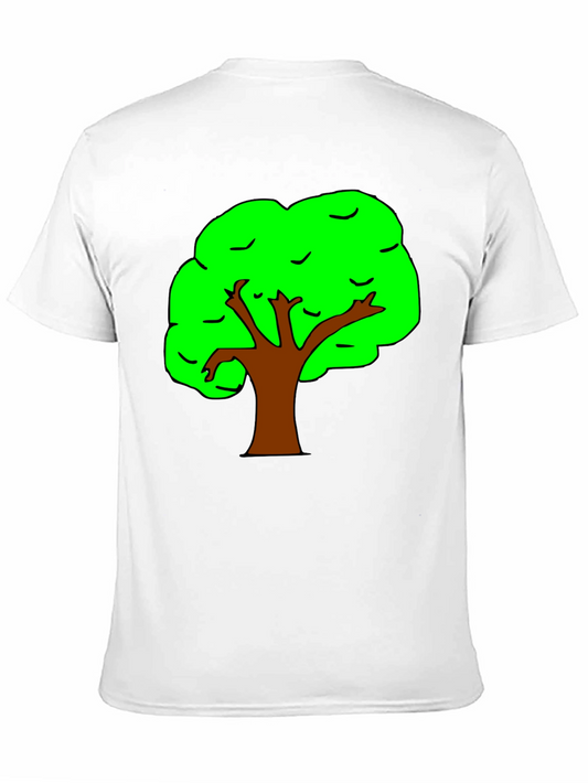 Cartoon Tree Black Tee