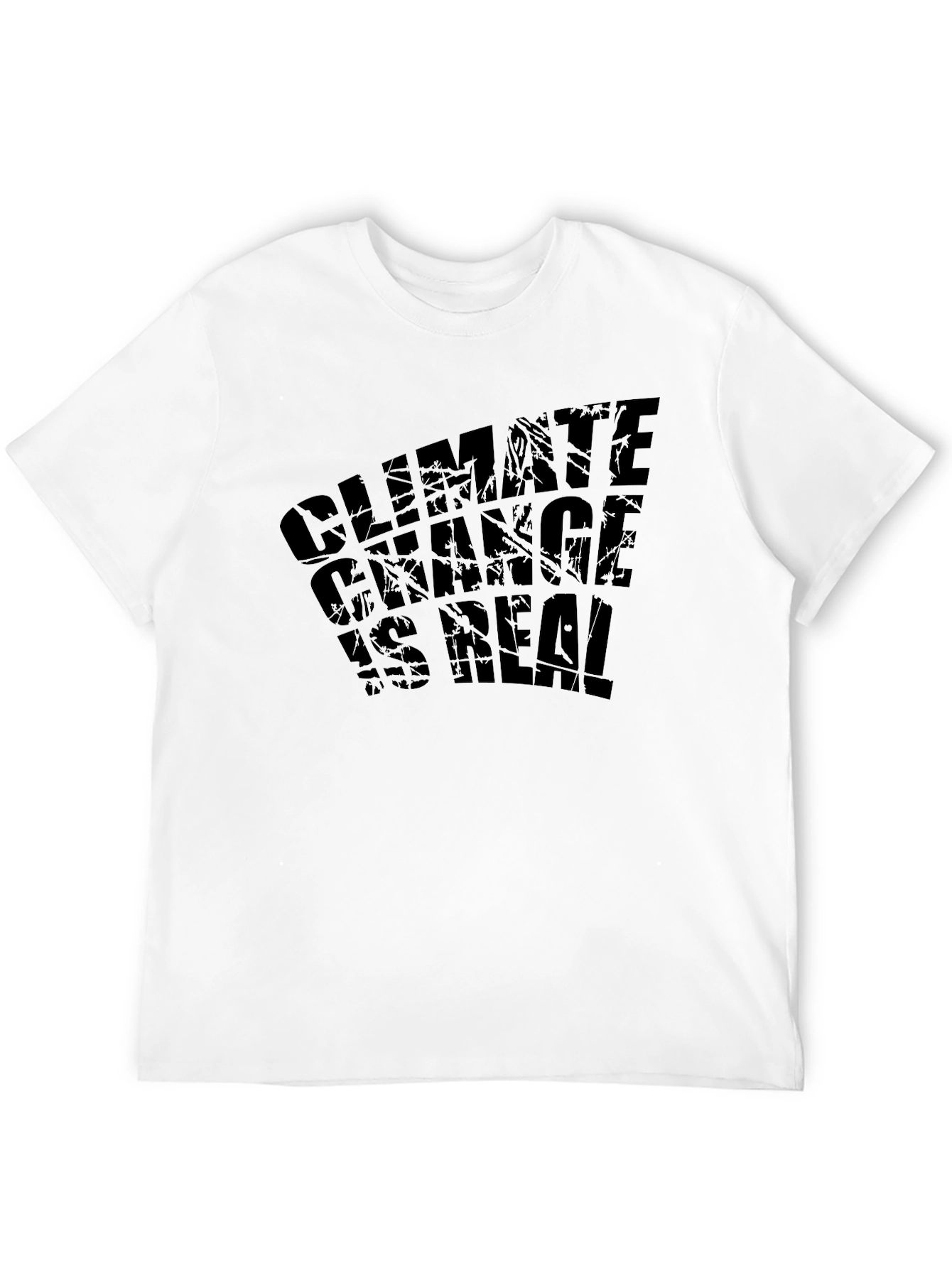 Climate Change is Real Graphic Tee - Black