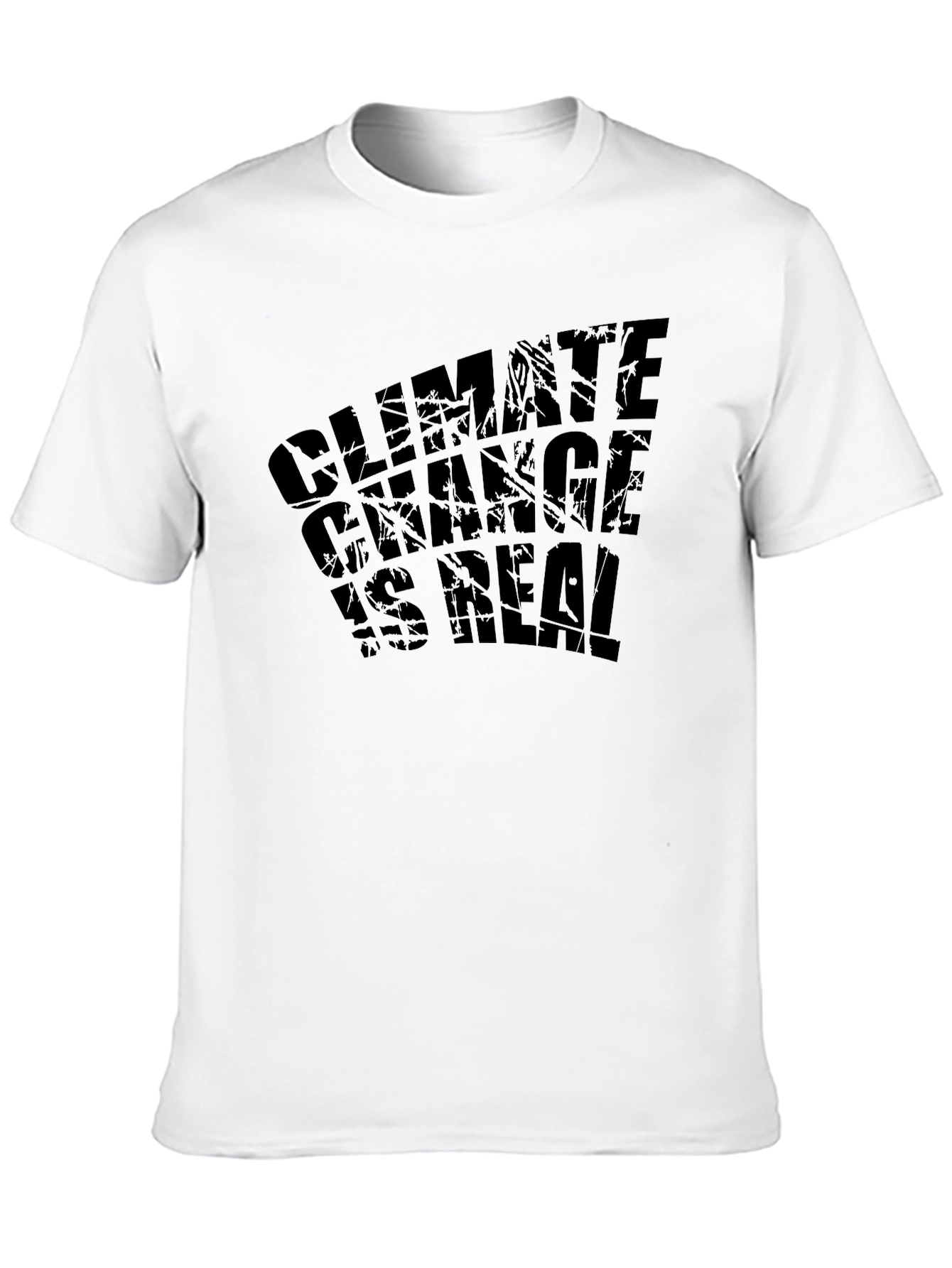 Climate Change is Real Graphic Tee - Black