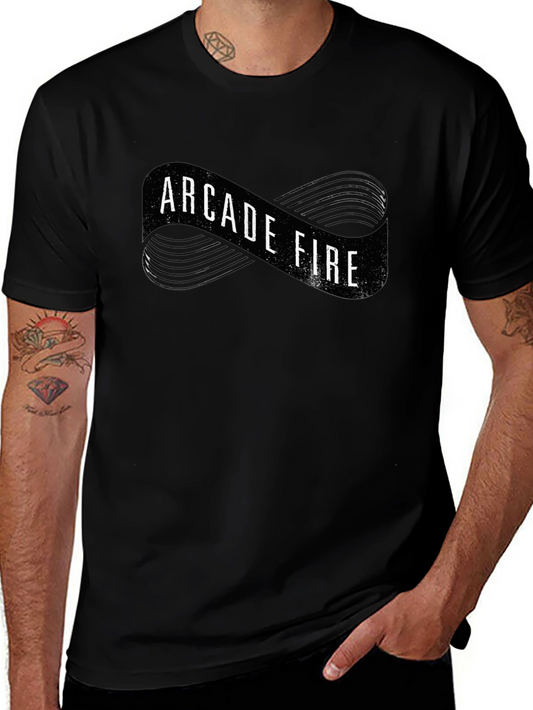 Arcade Fire Infinity Symbol Black T-Shirt