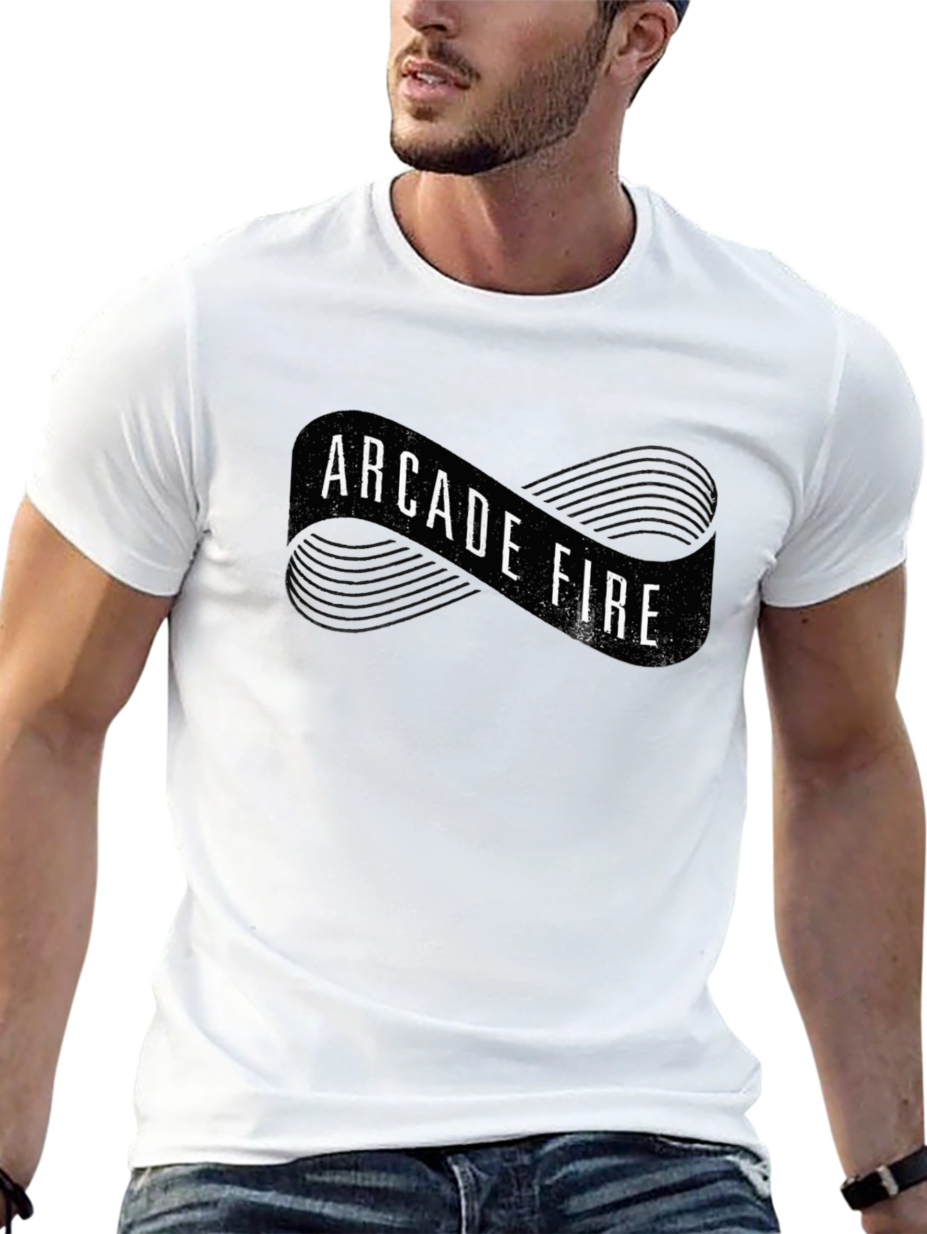 Arcade Fire Infinity Symbol Black T-Shirt