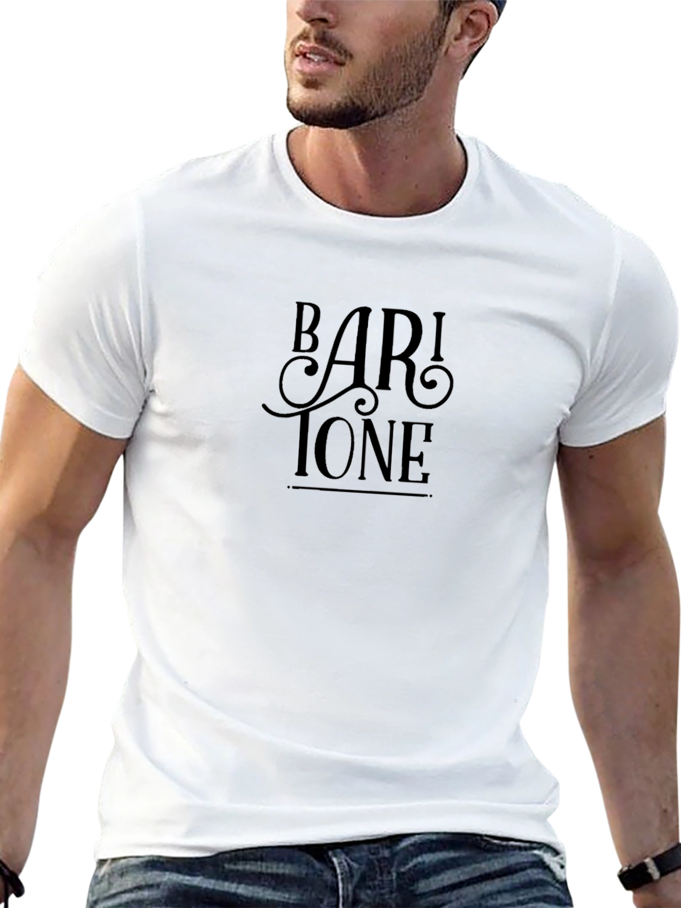 Baritone Graphic T-Shirt - Black Stylish and Comfortable