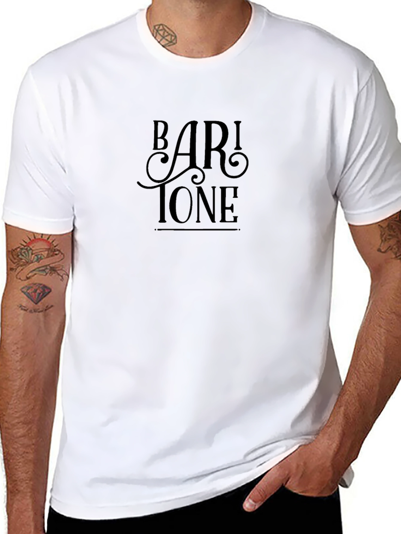 Baritone Graphic T-Shirt - Black Stylish and Comfortable