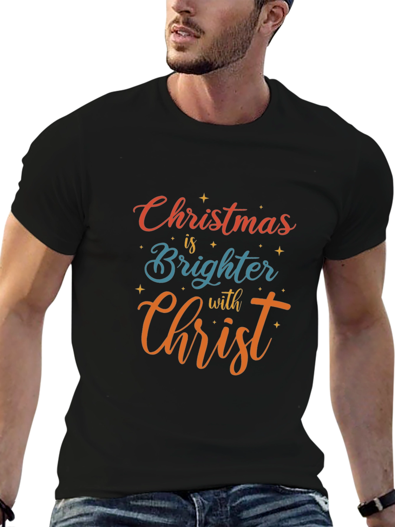 Christmas is Brighter with Christ Graphic Tee