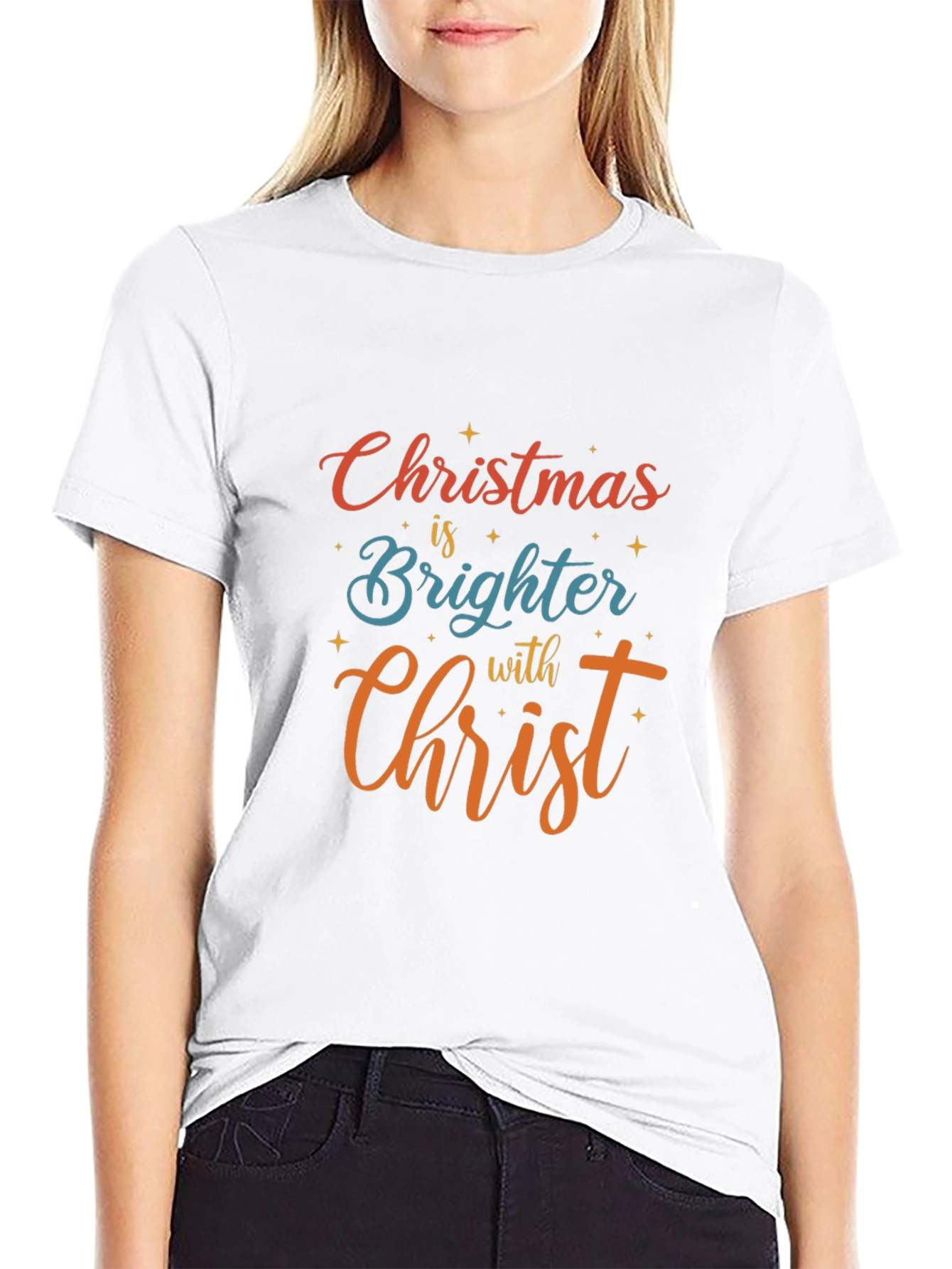 Christmas is Brighter with Christ Graphic Tee