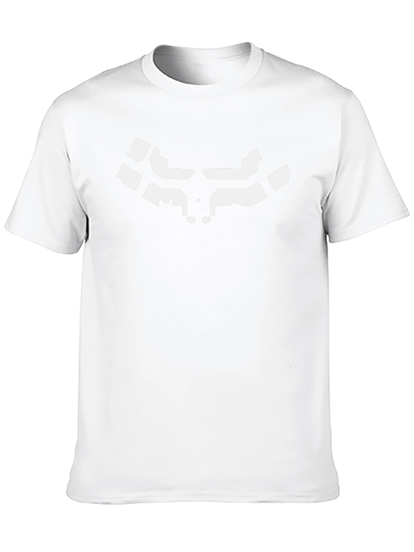 Abstract Geometric Print Black T-Shirt