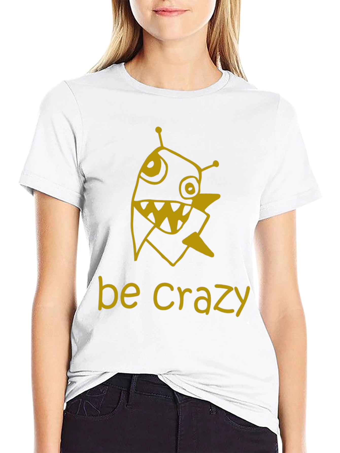 Be Crazy Graphic Tee - Mens Black T-Shirt