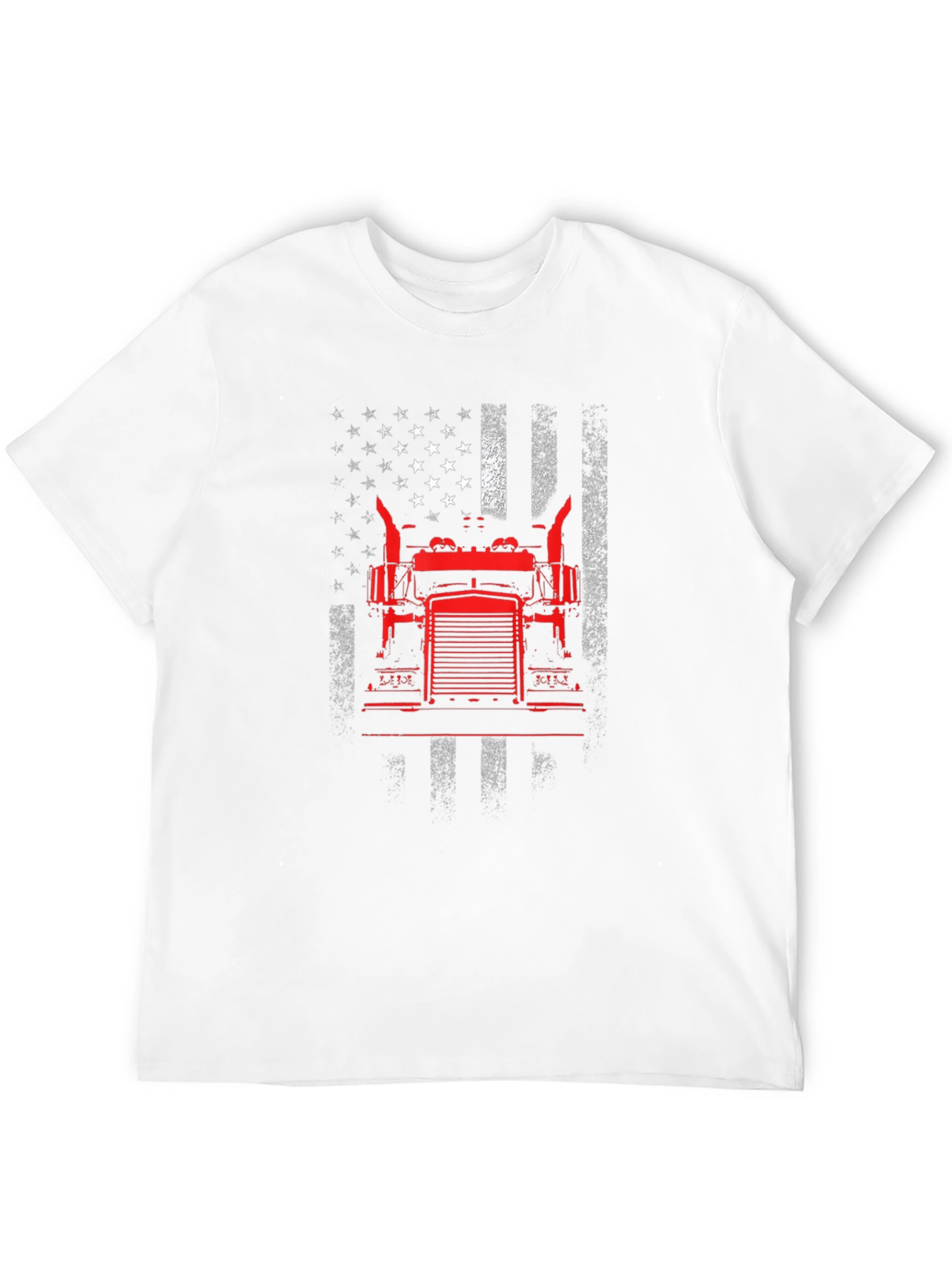American Flag Trucker T-Shirt - Patriotic Style