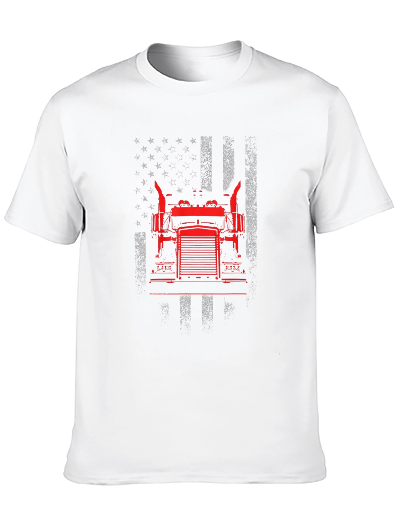 American Flag Trucker T-Shirt - Patriotic Style
