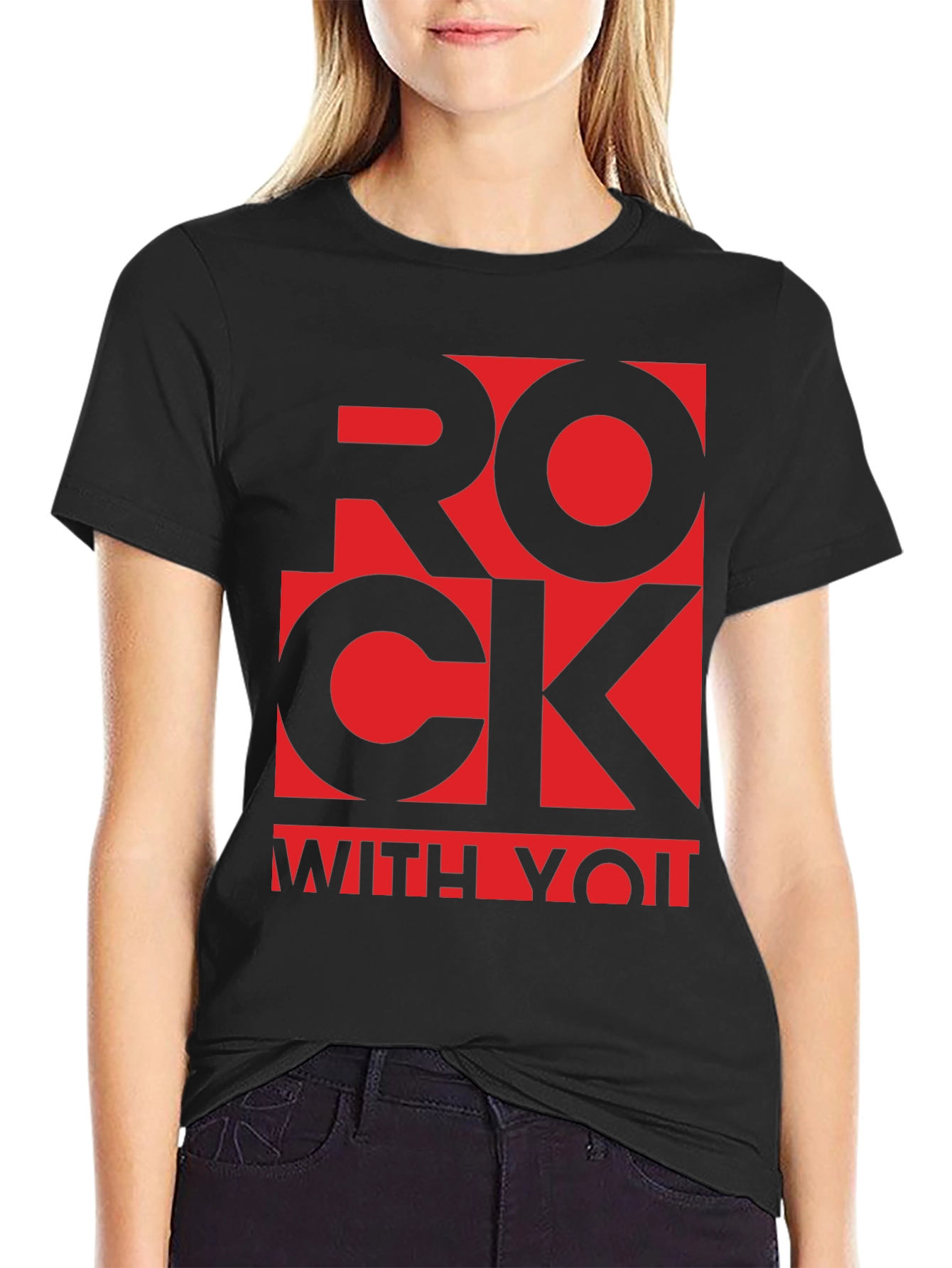 Rock With You Graphic T-Shirt - Black