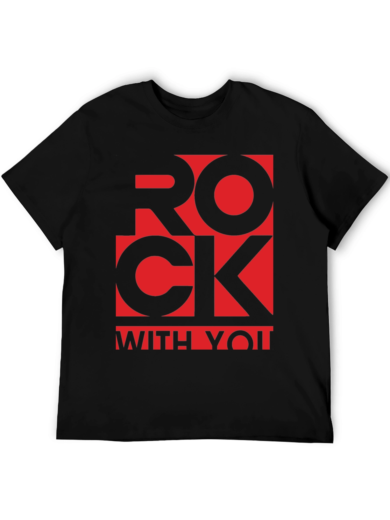 Rock With You Graphic T-Shirt - Black