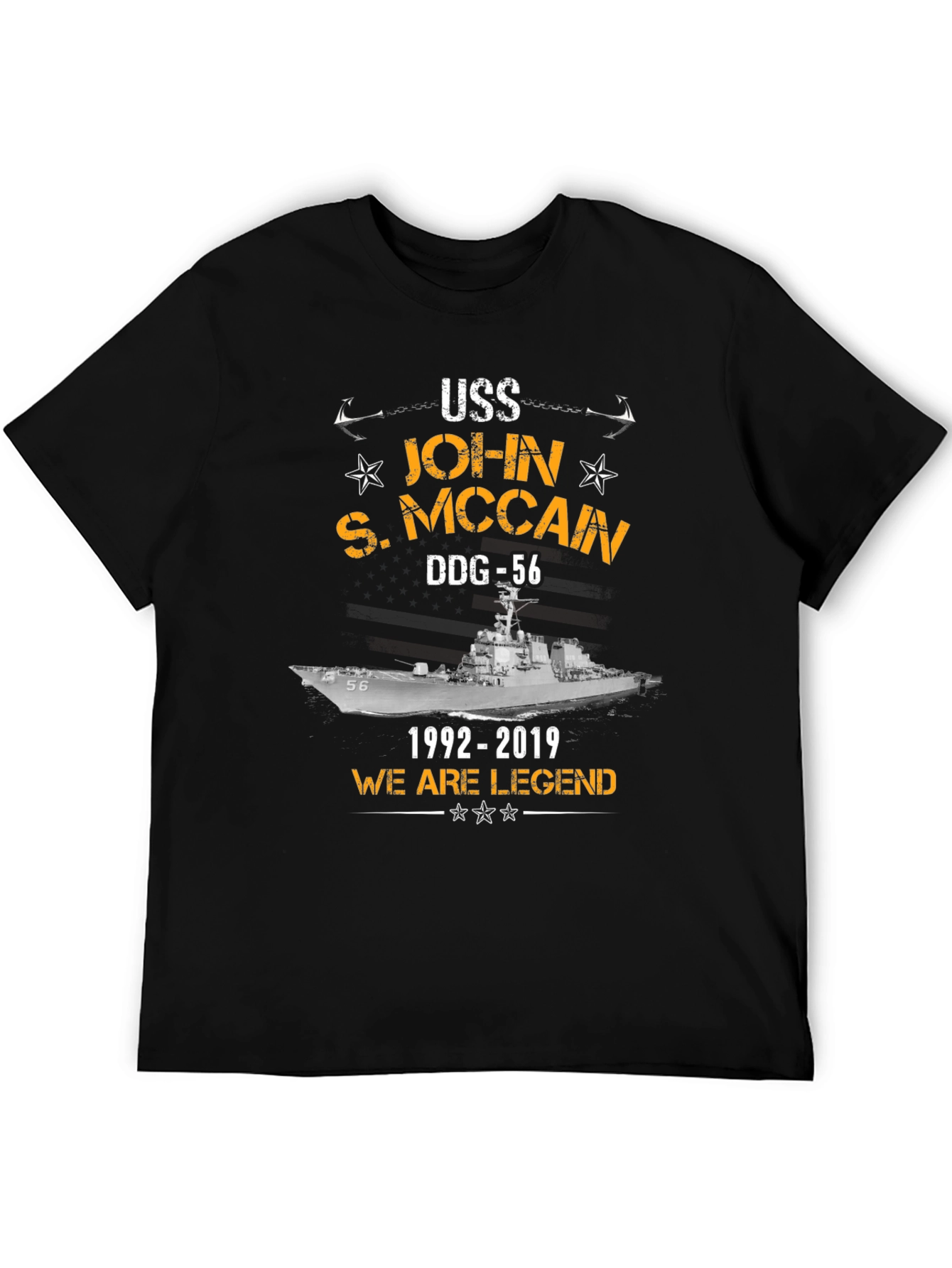 USS John S. McCain DDG-56 Tribute T-Shirt