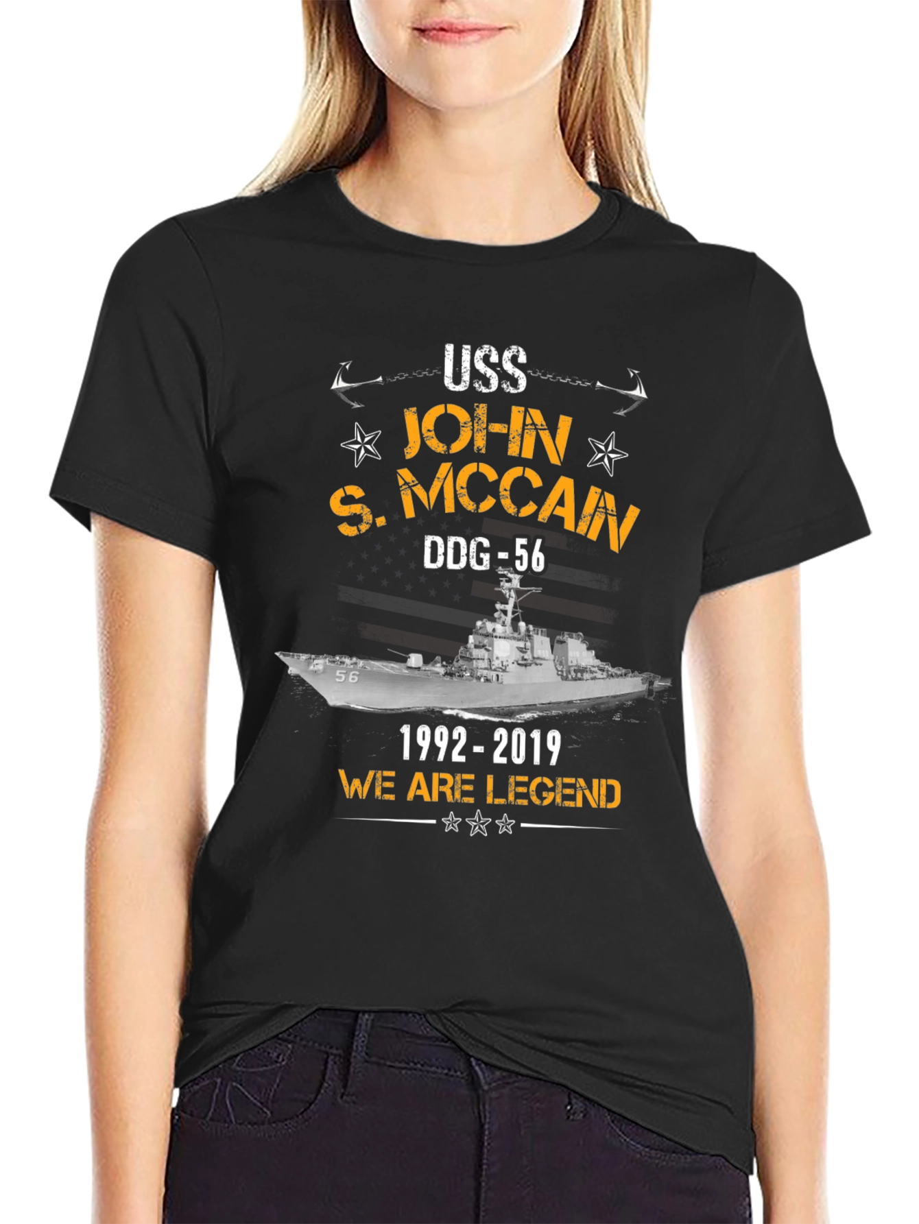USS John S. McCain DDG-56 Tribute T-Shirt