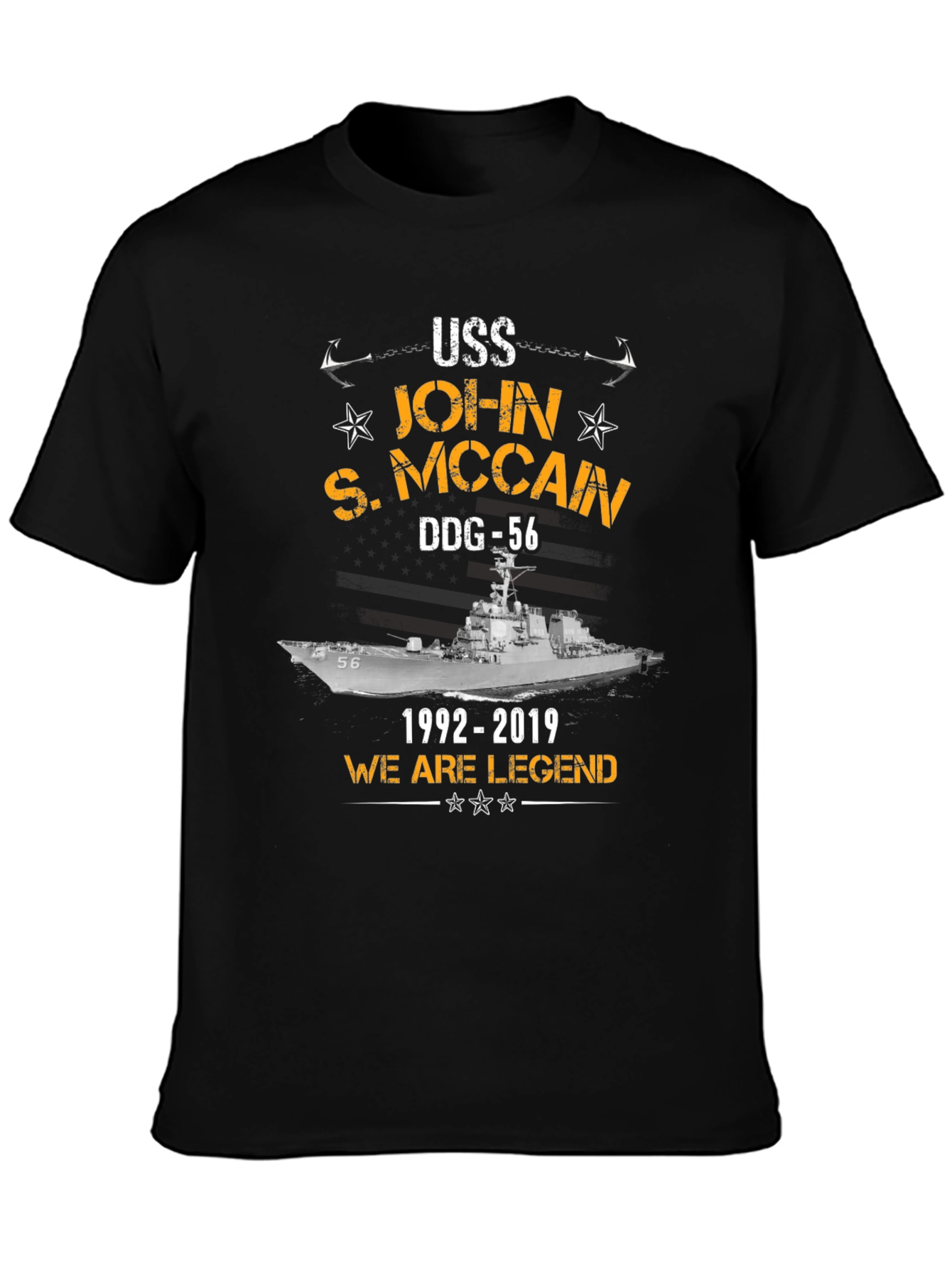 USS John S. McCain DDG-56 Tribute T-Shirt