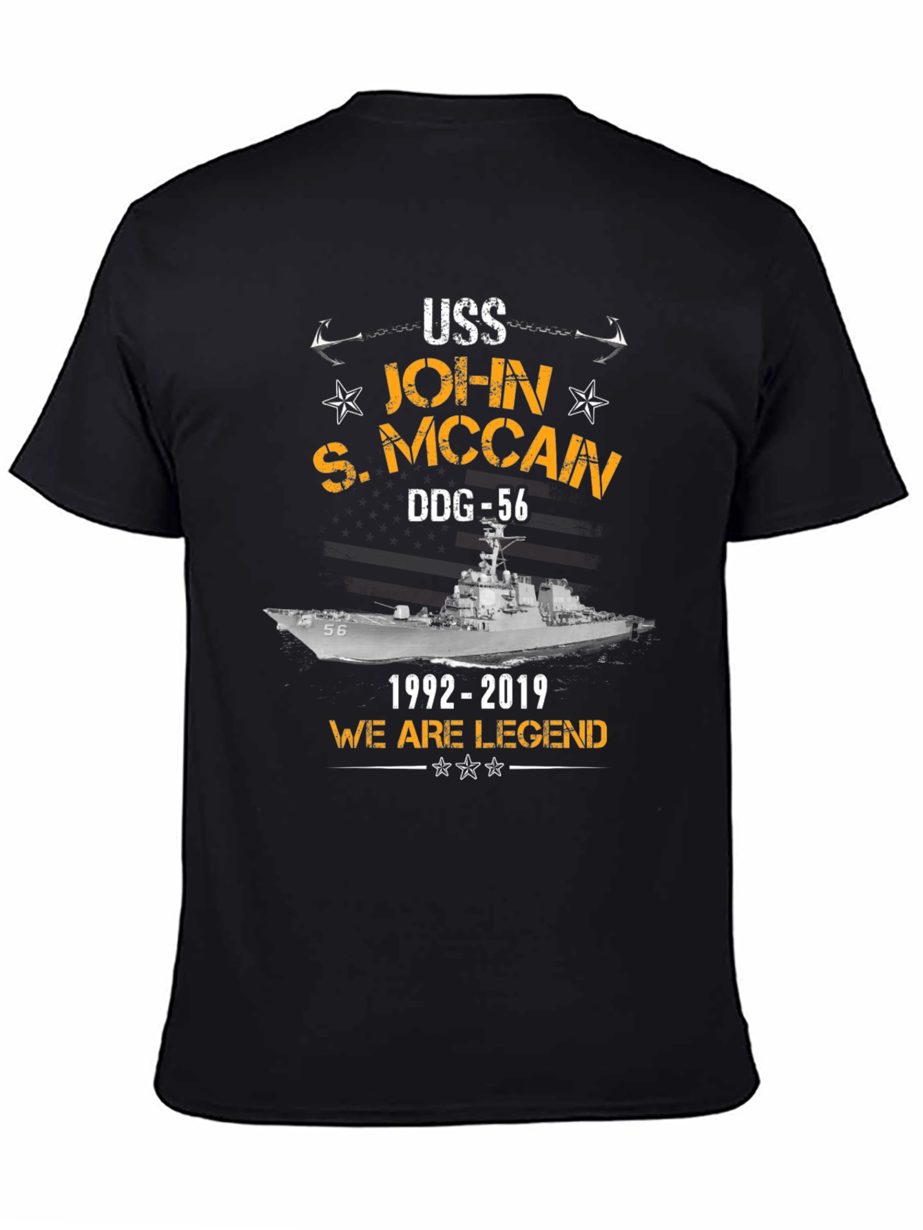 USS John S. McCain DDG-56 Tribute T-Shirt