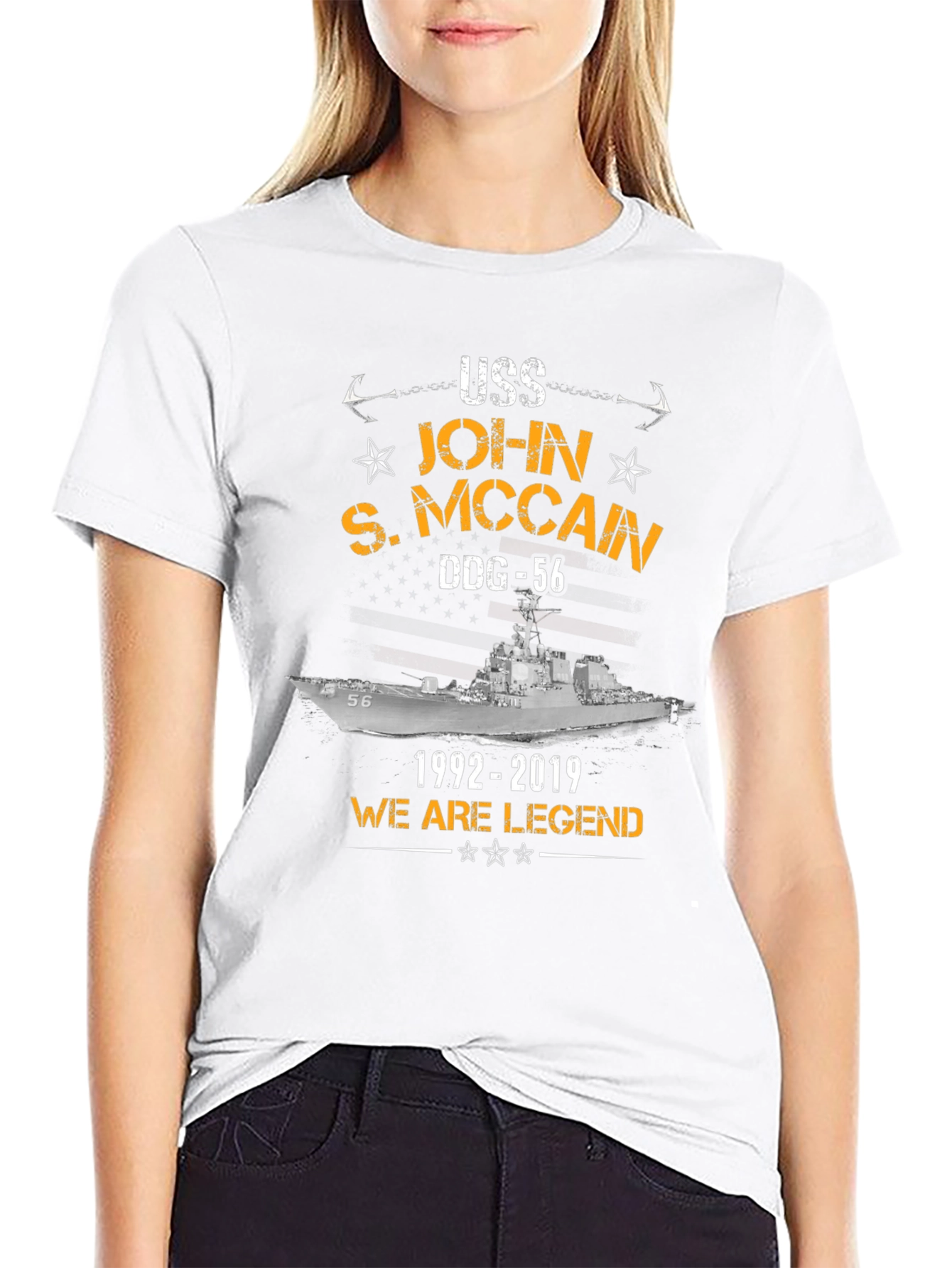 USS John S. McCain DDG-56 Tribute T-Shirt