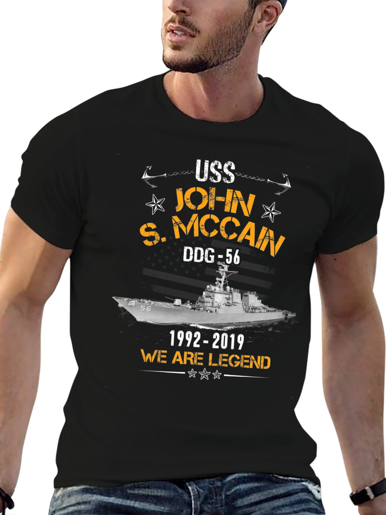 USS John S. McCain DDG-56 Tribute T-Shirt